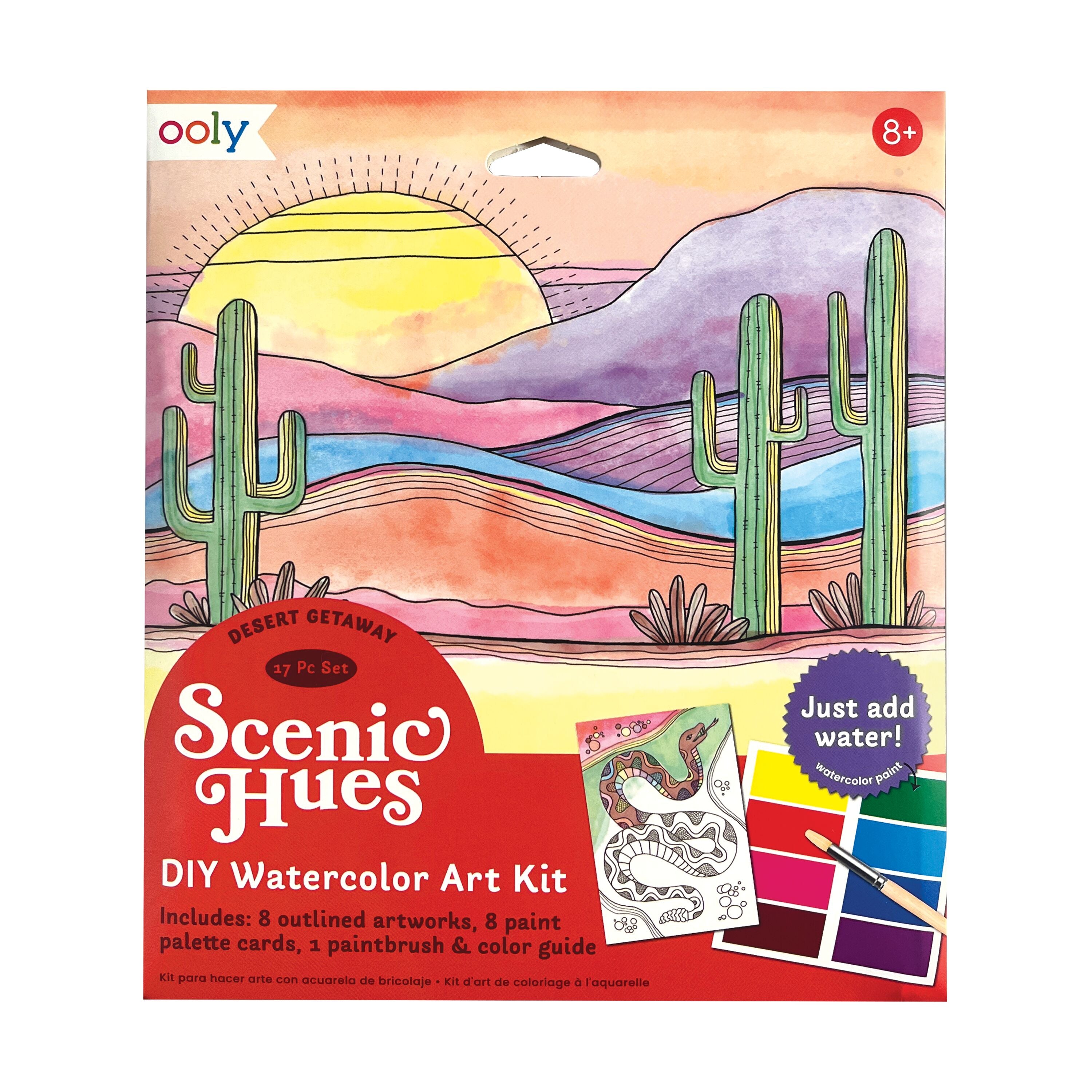 Scenic Hues D.I.Y. Watercolor Art Kit - Desert Getaway - BIG & BELG