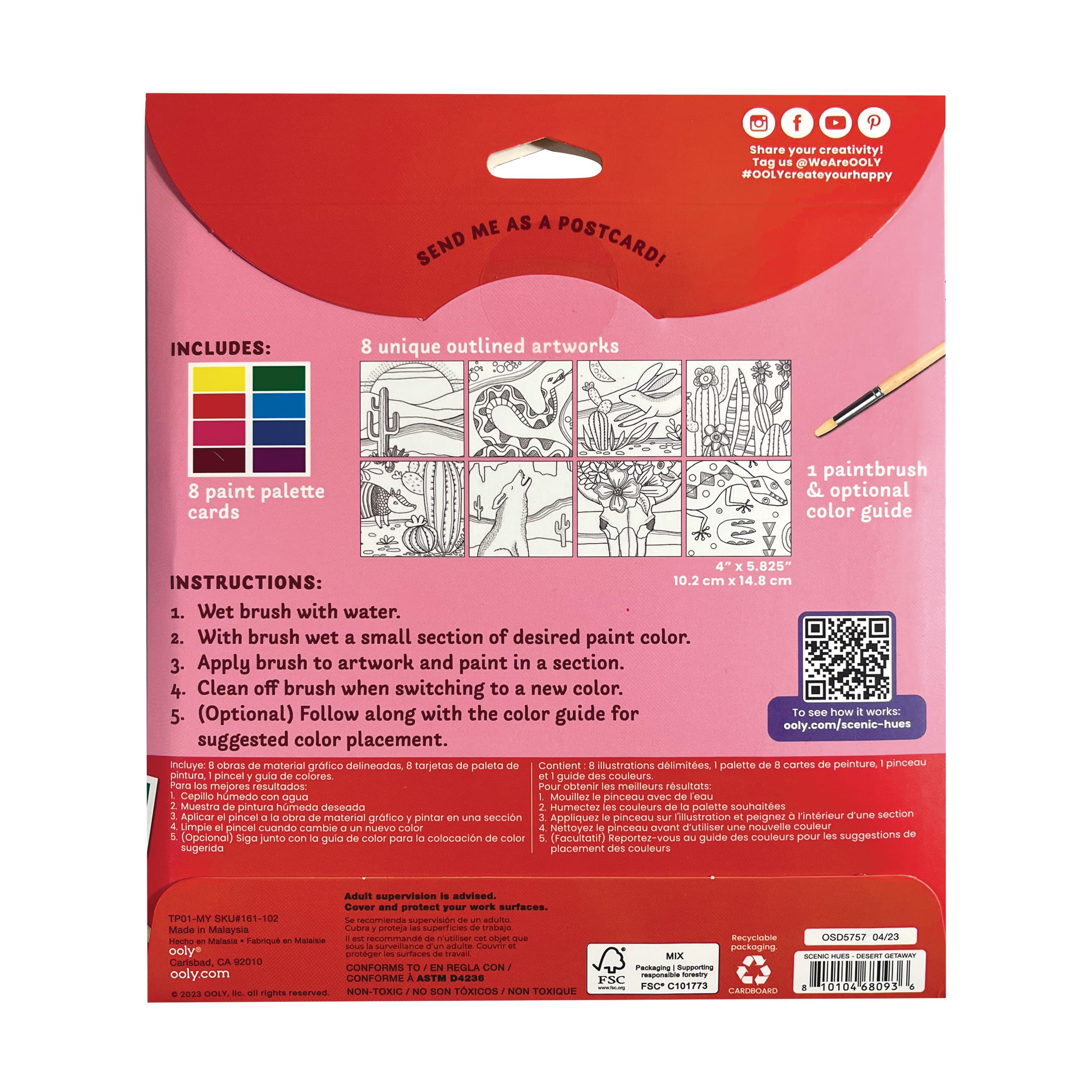 Scenic Hues D.I.Y. Watercolor Art Kit - Desert Getaway - BIG & BELG
