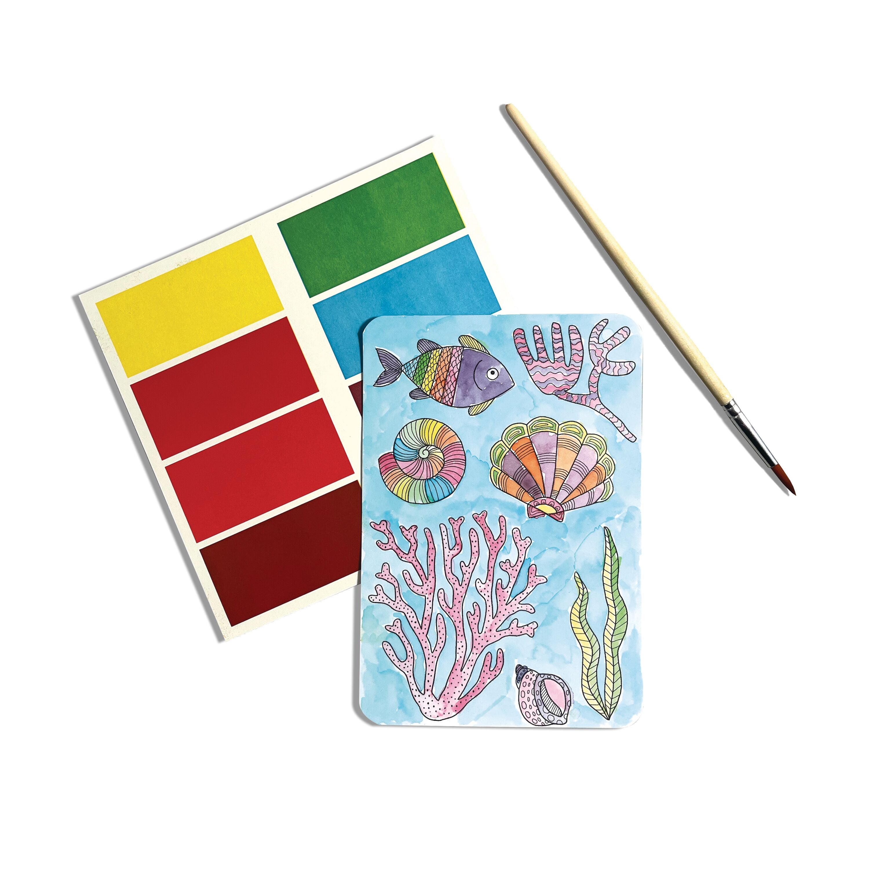 Scenic Hues D.I.Y. Watercolor Art Kit - Ocean Paradise - BIG & BELG