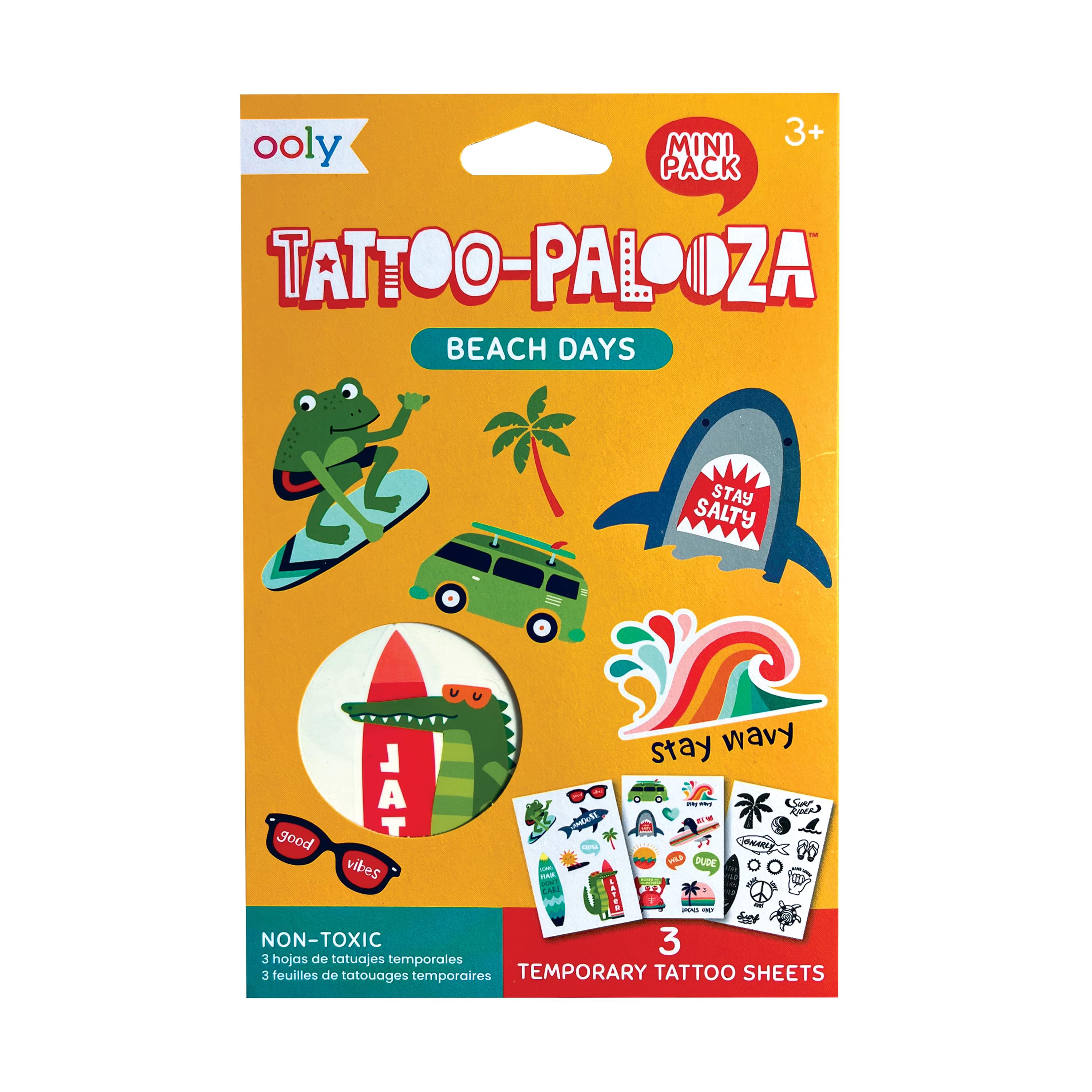 Mini Temporary Tattoos - Beach Days - BIG & BELG