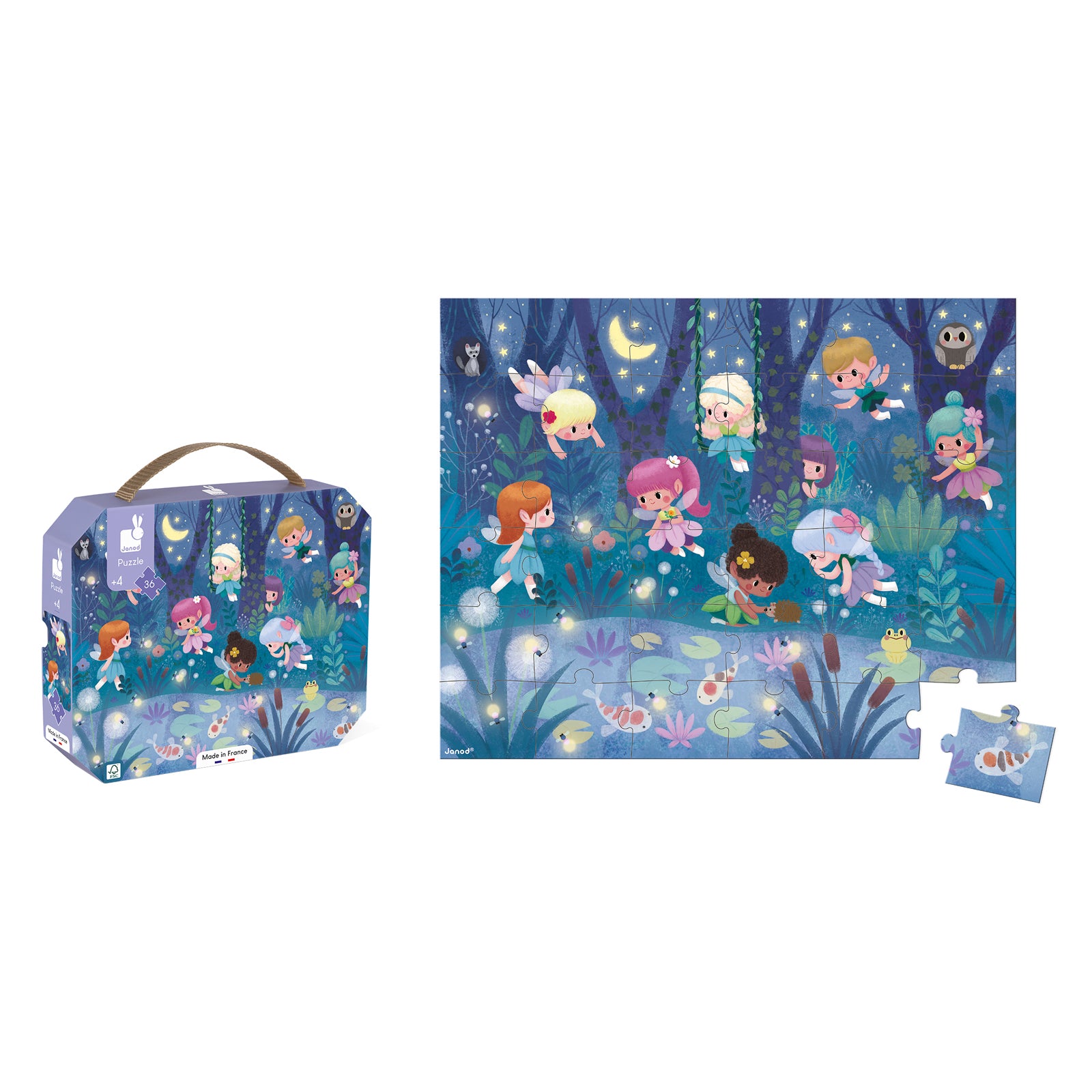 Puzzle - Fairies and Water Lilies - BIG & BELG