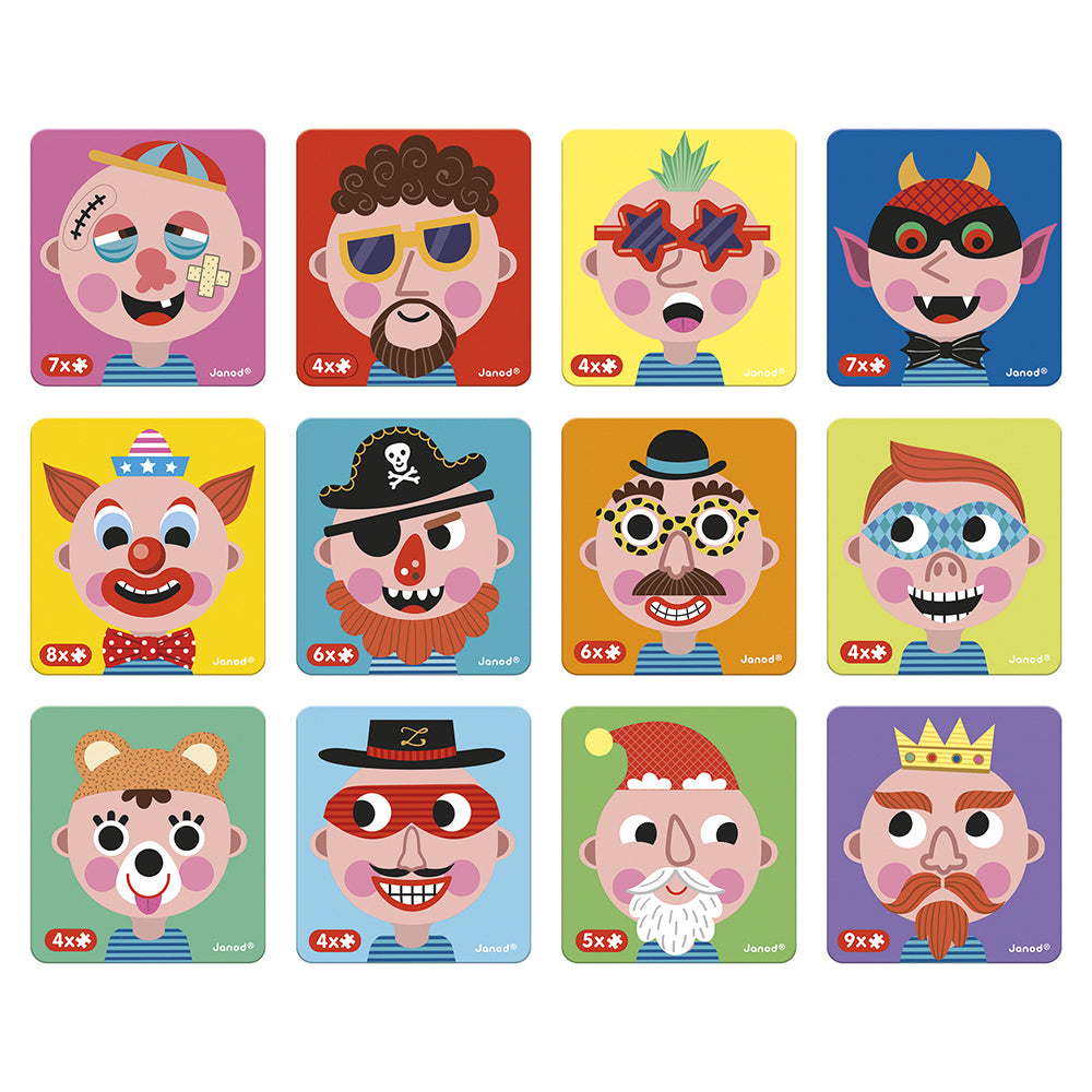 Magnetibook - Crazy faces boys - BIG & BELG