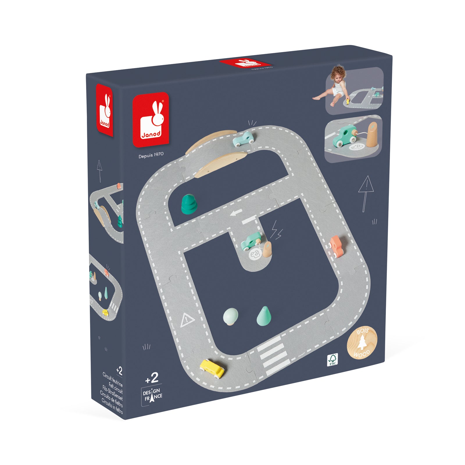 Bolid - Felt road map - BIG & BELG