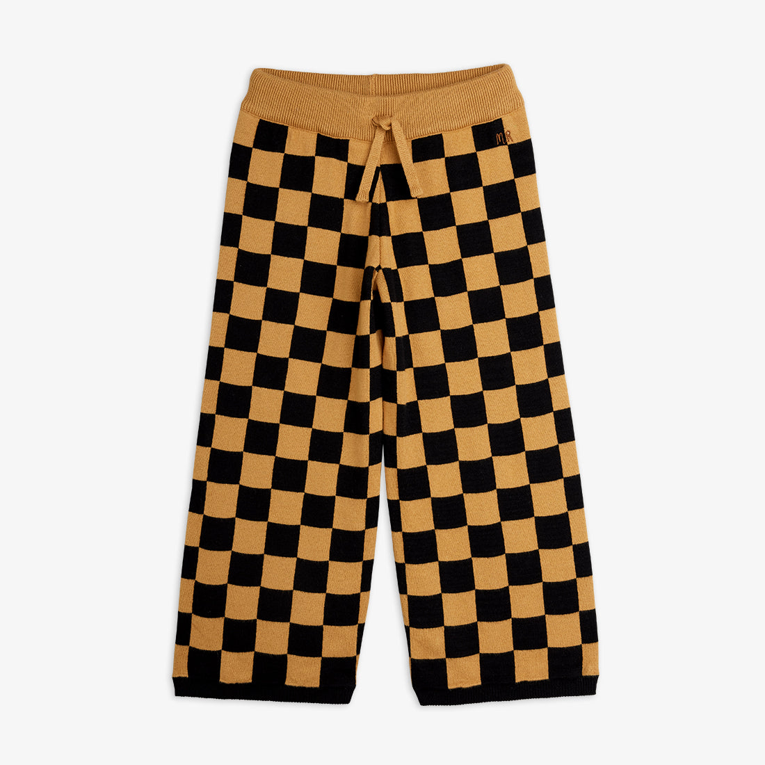 Chess check knitted trouser