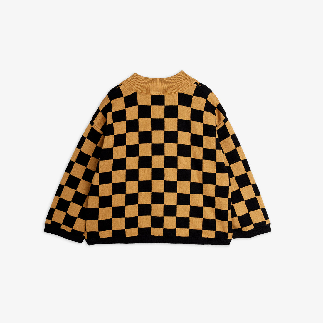 Chess check knitted sweater