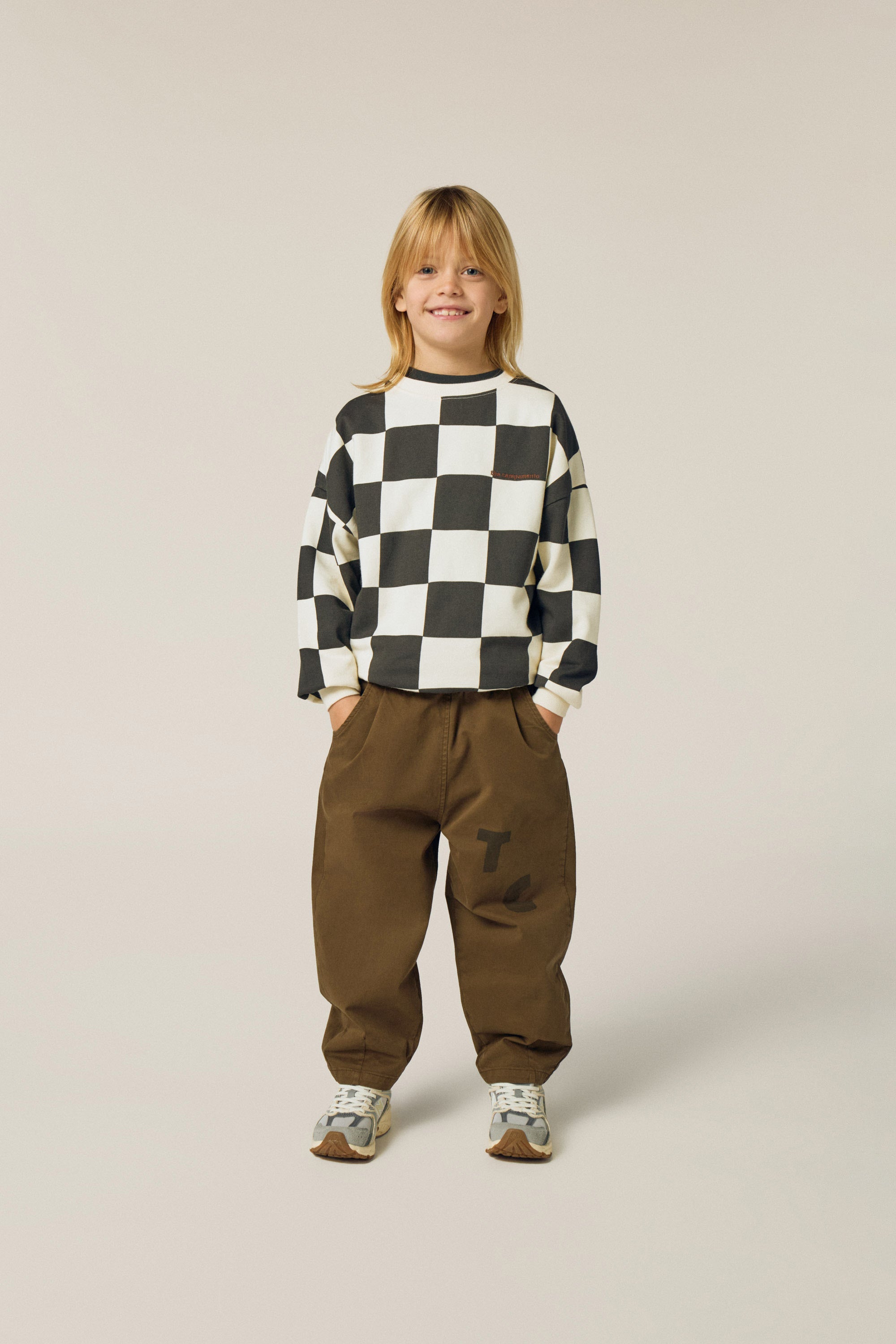 Checked Sweatshirt