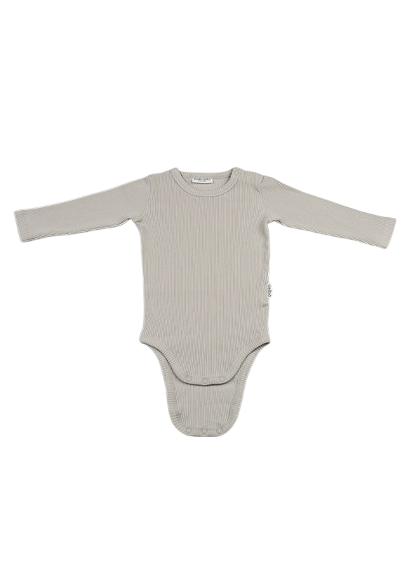 Longsleeve bodysuit Pebble Grey - BIG & BELG