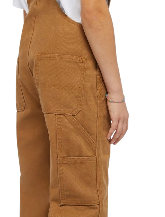 KIDS DUCK BIB RINSED BROWN DUCK - BIG & BELG