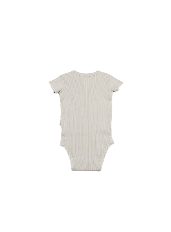 Short Sleeve bodysuit Pebble Grey - BIG & BELG