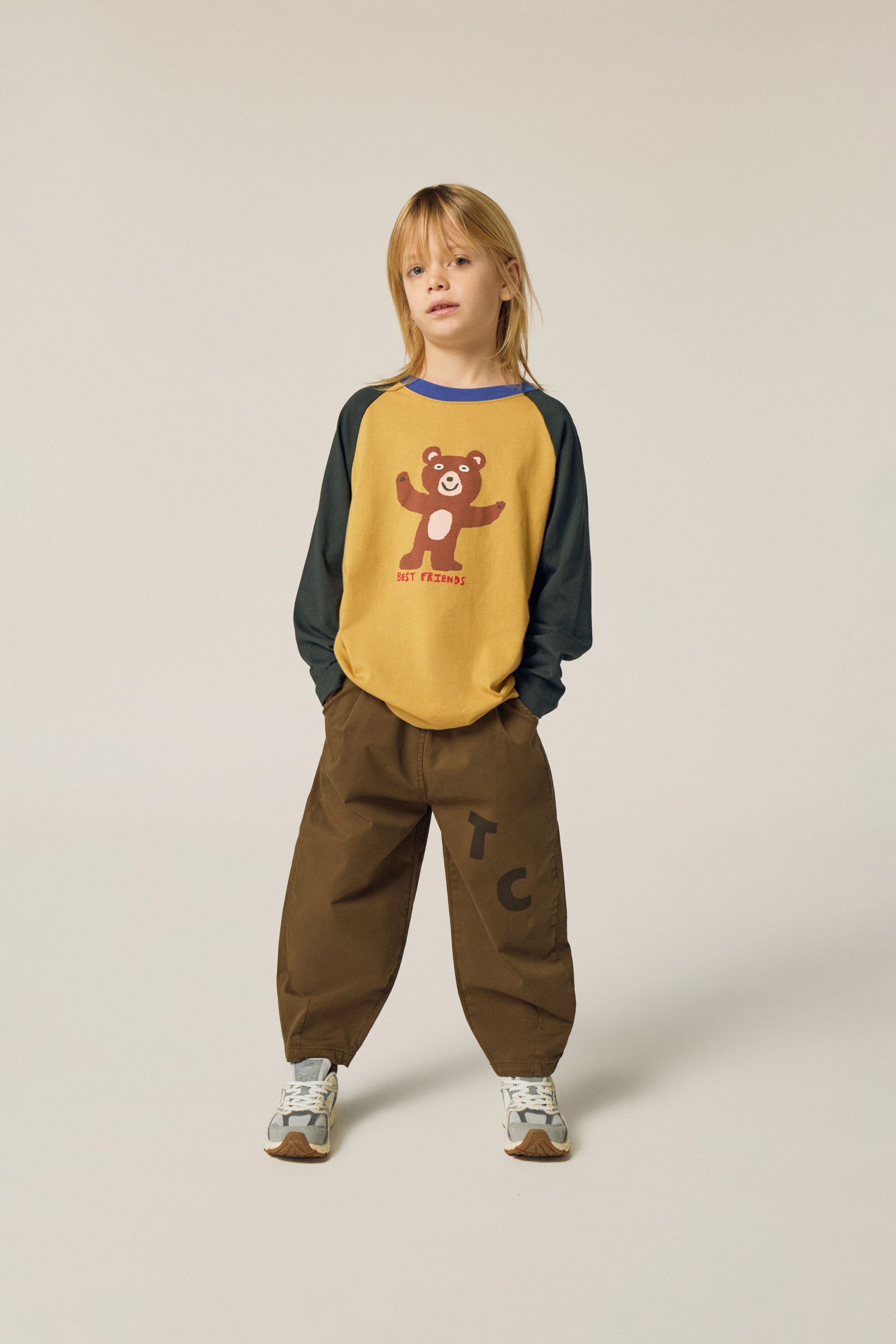 Bear Color Block Tshirt
