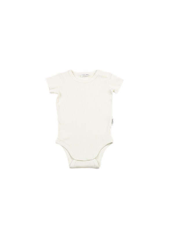 Short Sleeve bodysuit Shadow White - BIG & BELG
