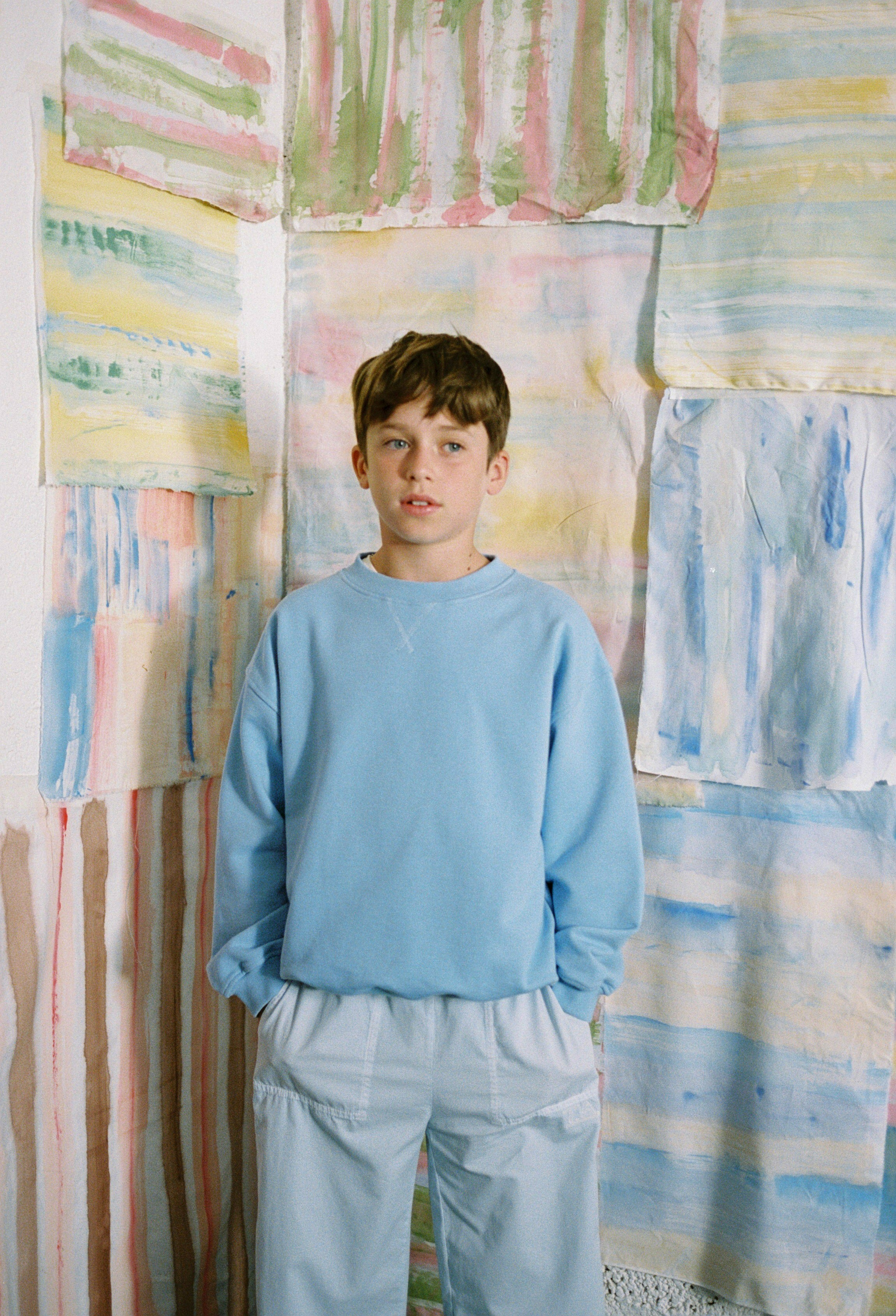 Sweatshirt nº11 Skyride Blue - BIG & BELG