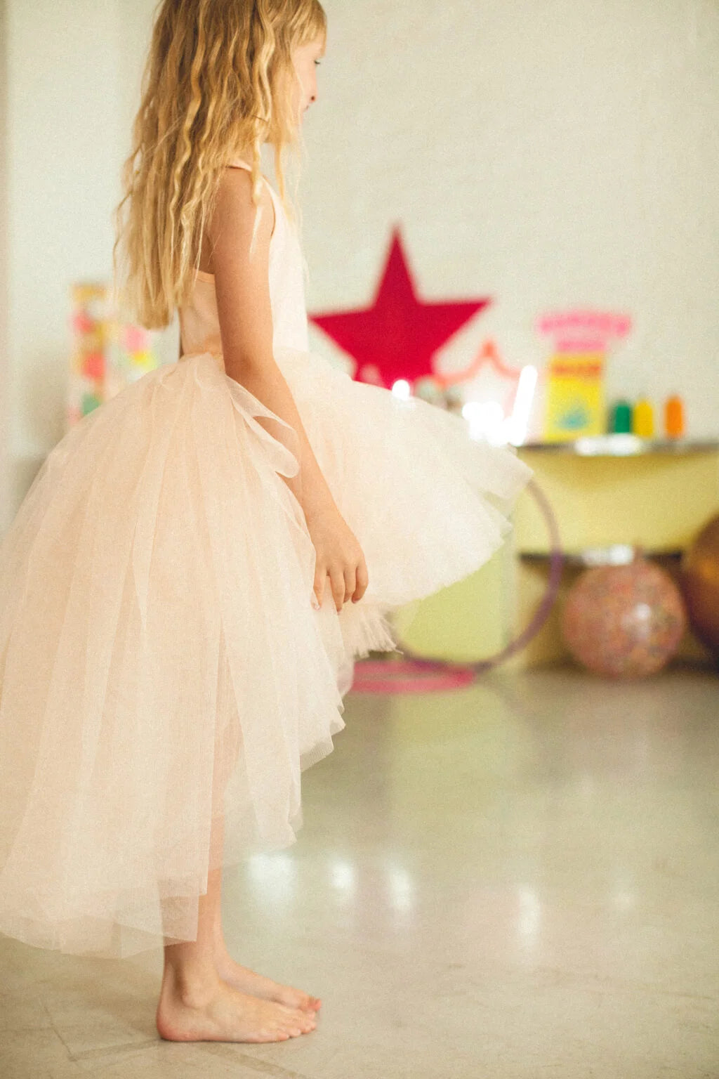 The long skirt tutu Apricot - BIG & BELG