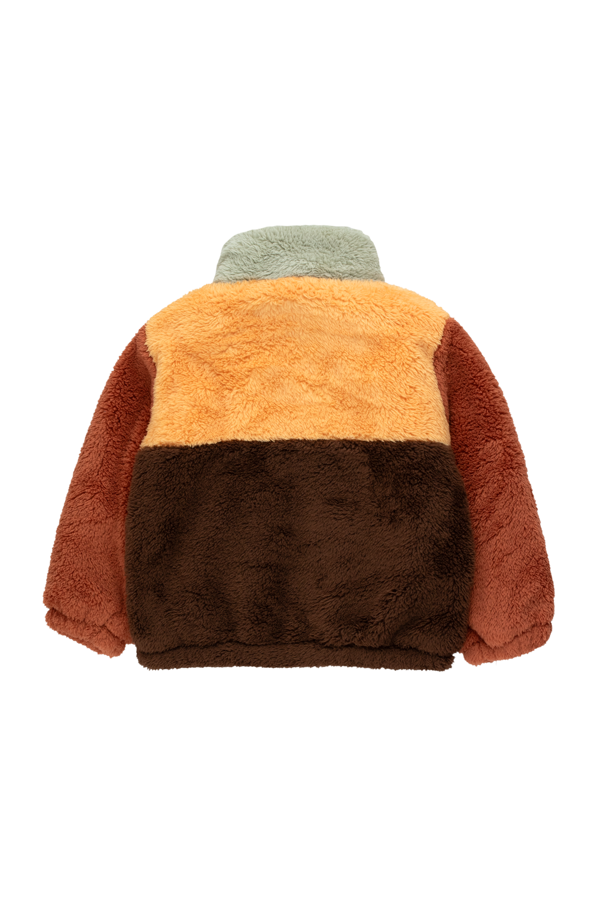 COLOR BLOCK POLAR SHERPA JACKET