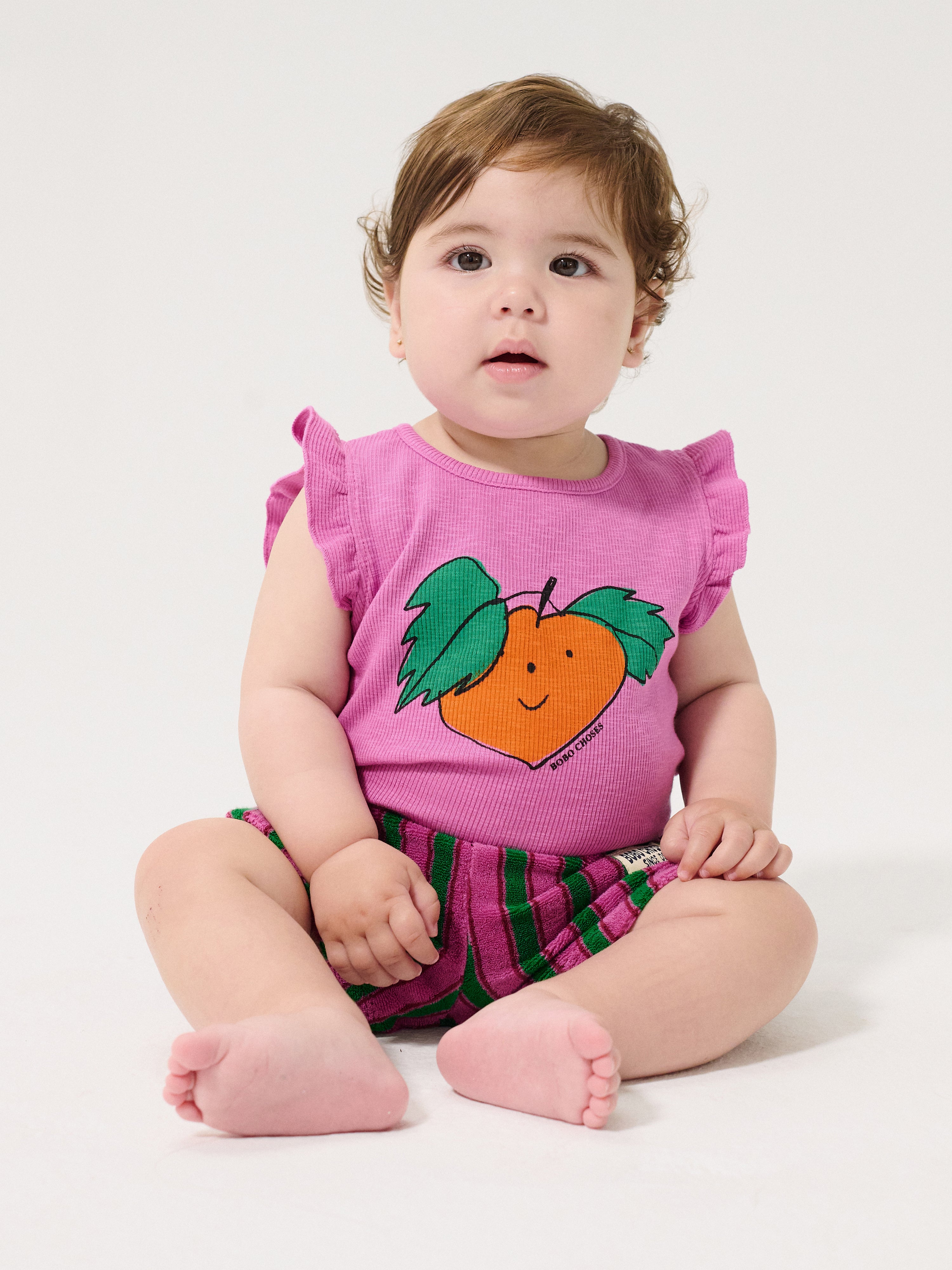 Striped terry cloth shorts baby - BIG & BELG