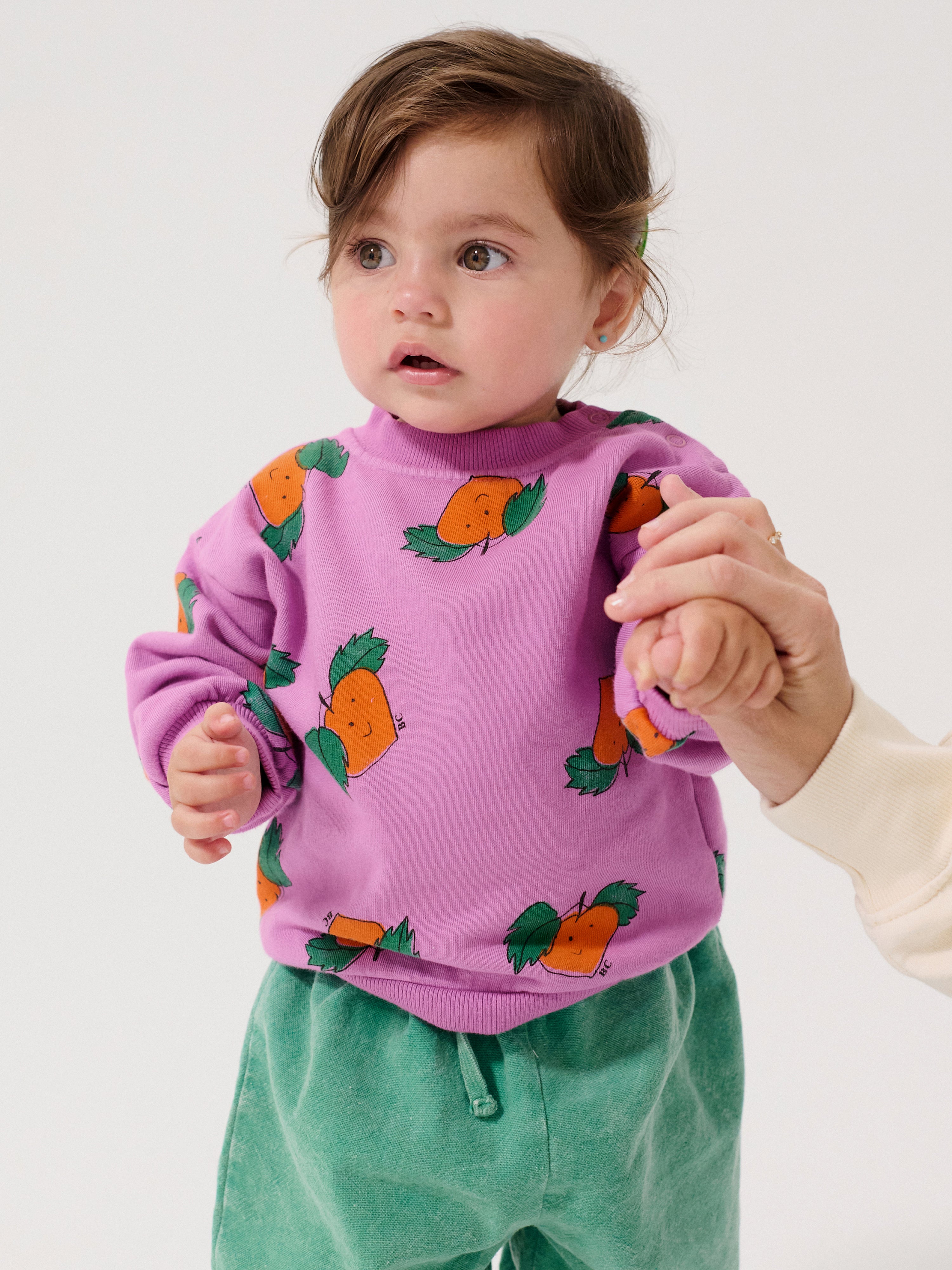 Tangerine all over sweatshirt - BIG & BELG