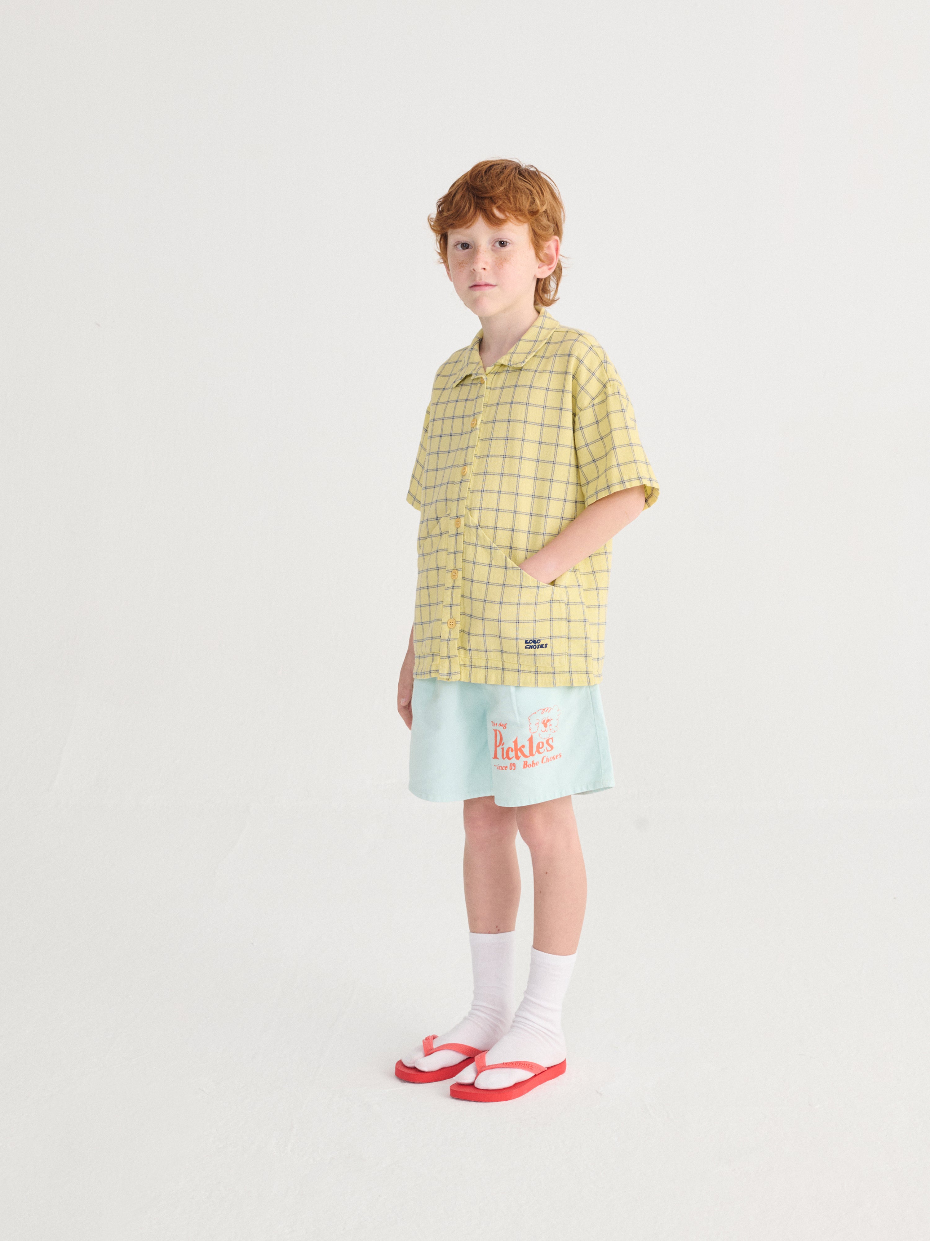 Spicy Window Pane woven shirt - BIG & BELG