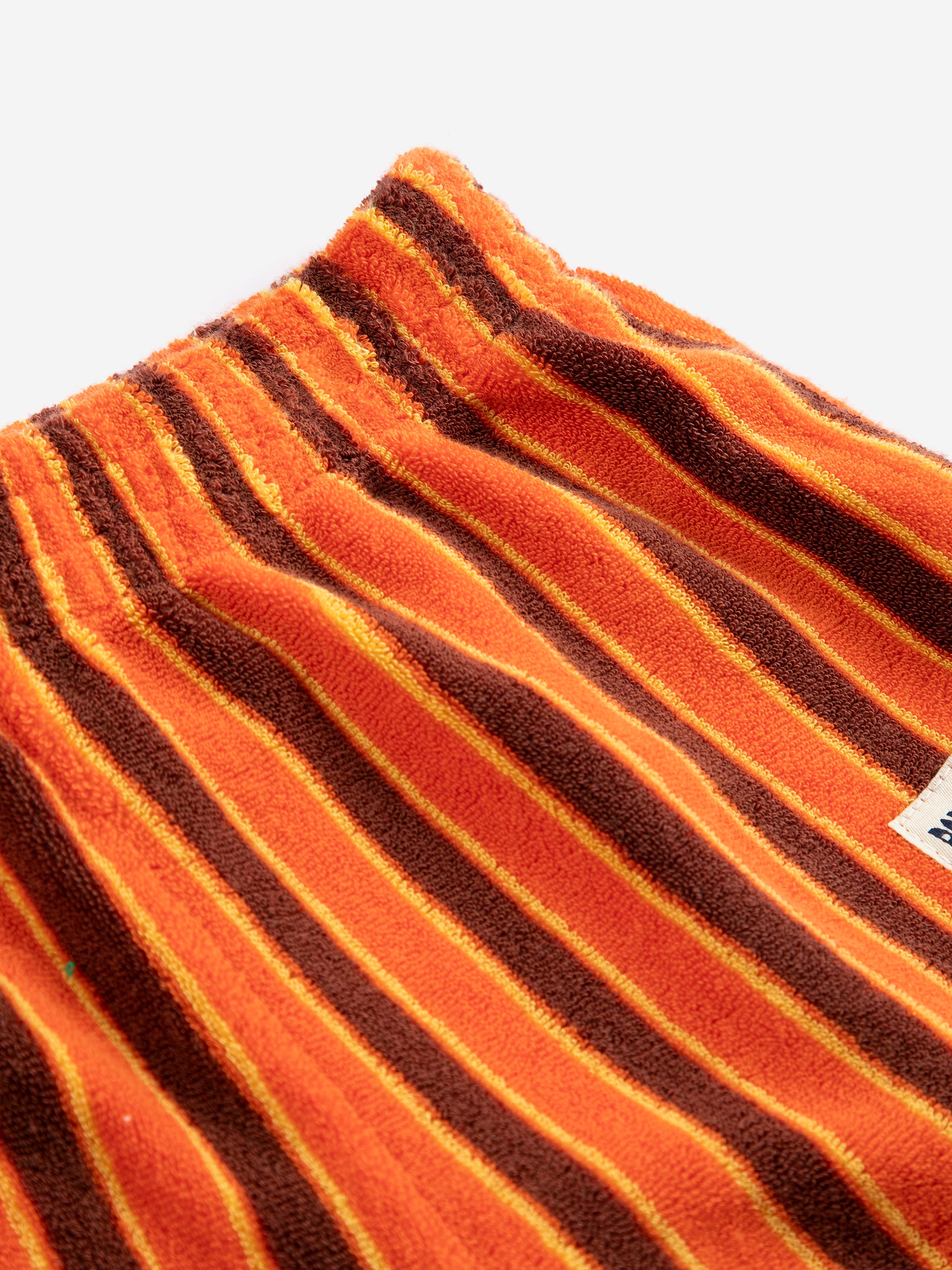 Striped Brick terry cloth shorts kids - BIG & BELG
