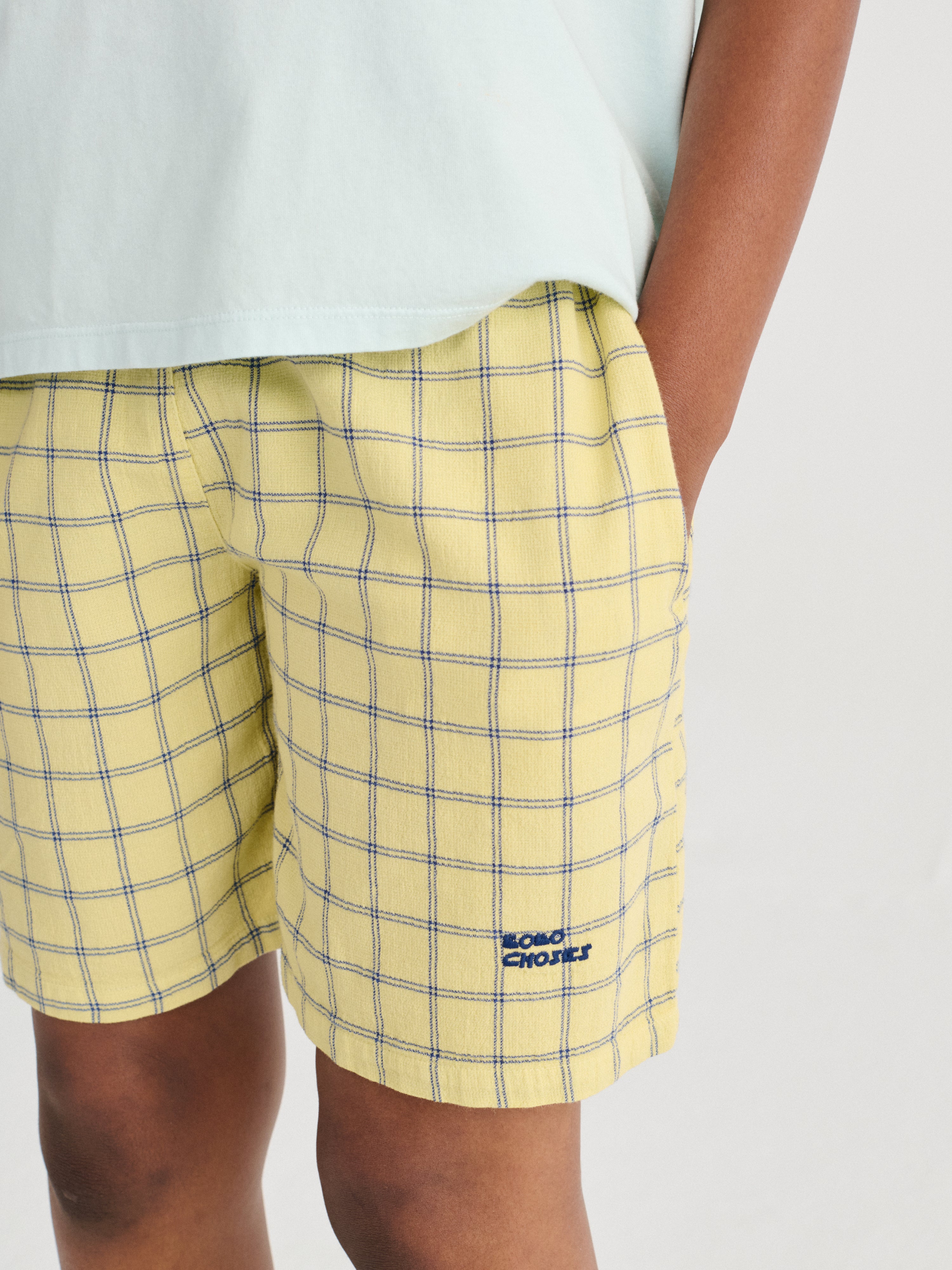 Spicy Window Pane woven bermuda shorts - BIG & BELG