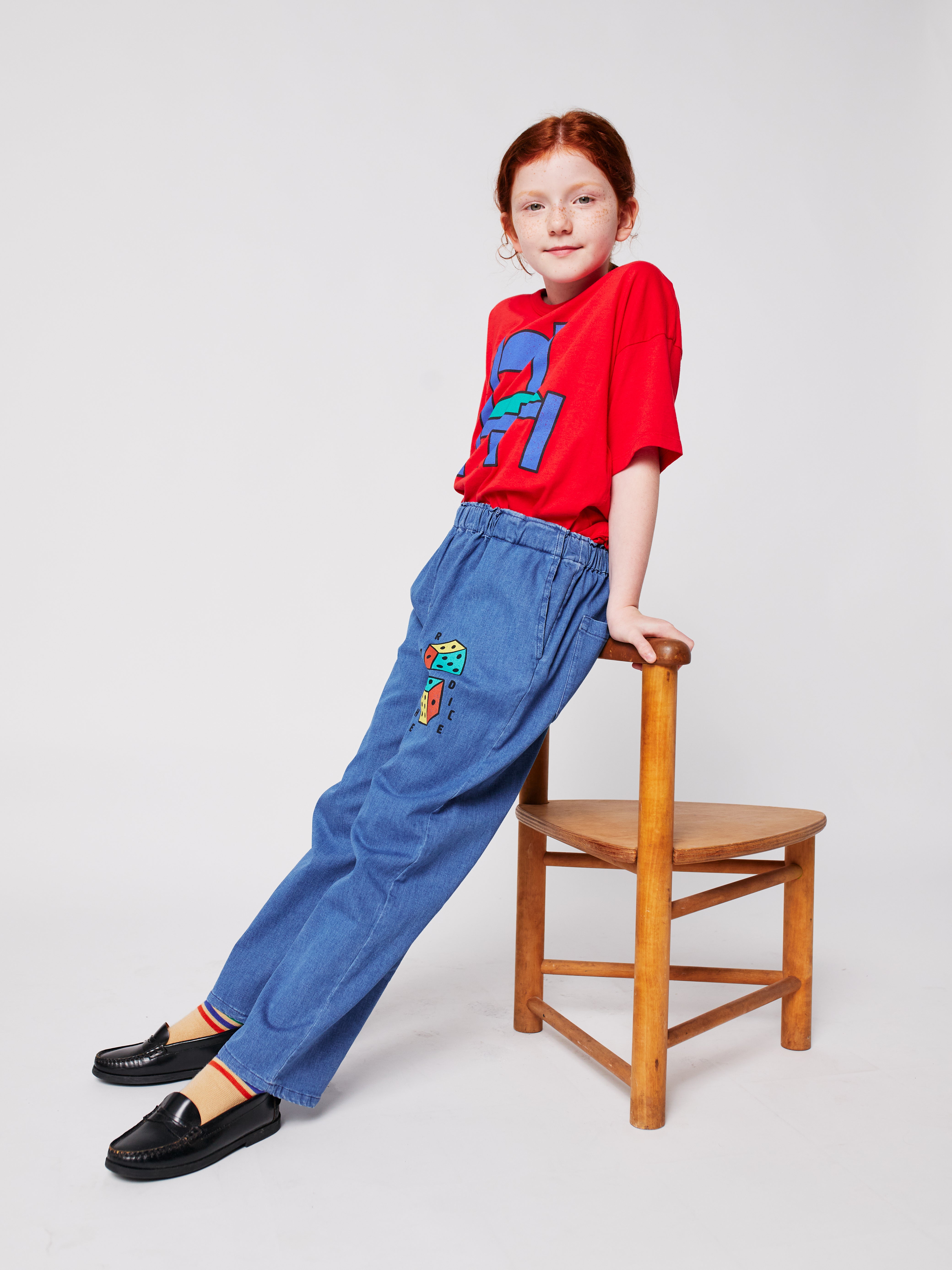 Roll the dice light denim pants - BIG & BELG