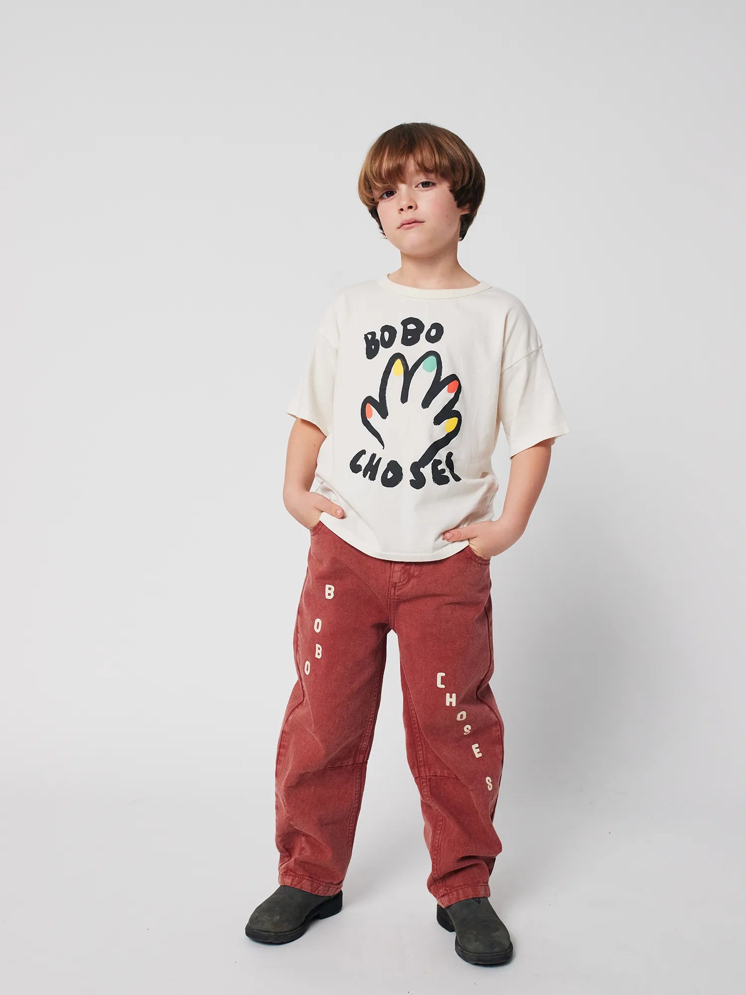 Bobo Choses denim pants brown