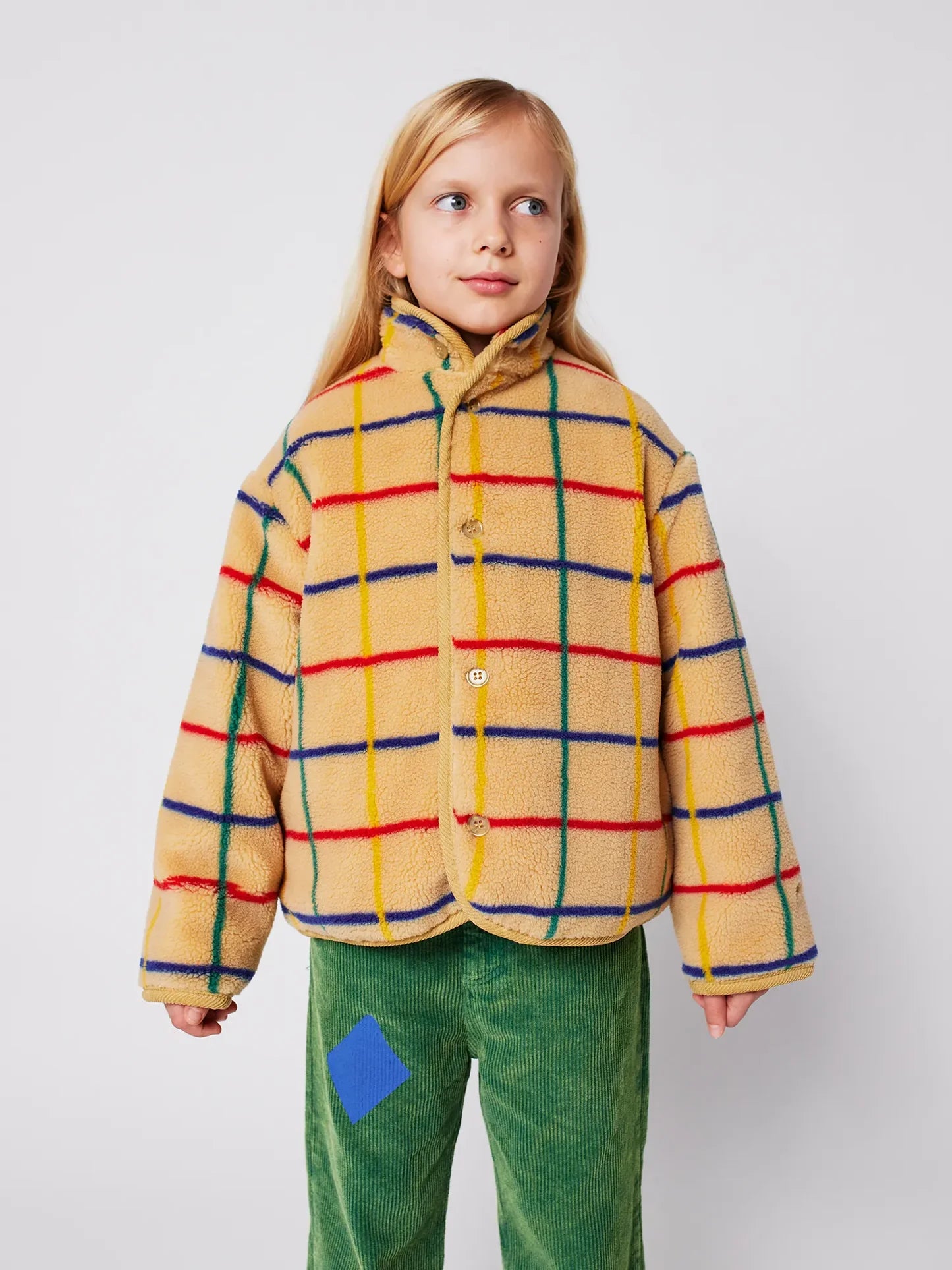 Color stripes sheepskin jacket - BIG & BELG