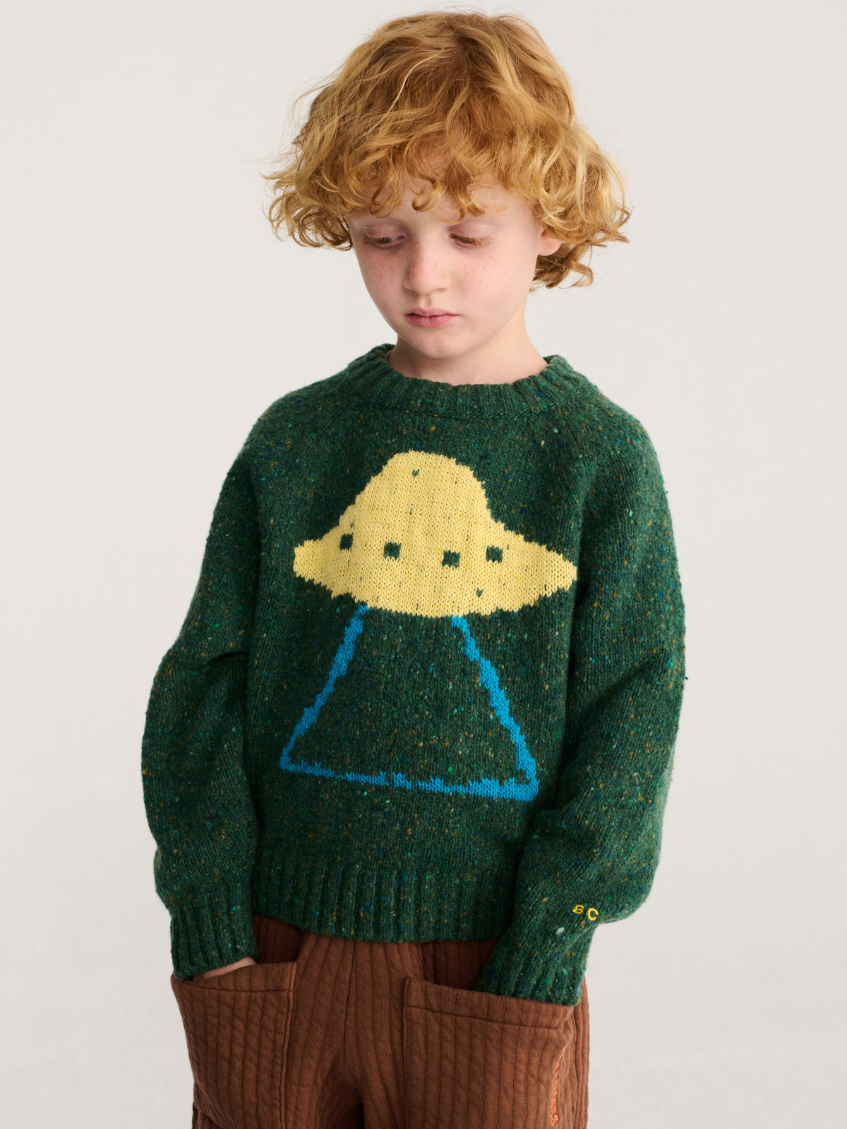 Pixel Abduction jacquard jumper