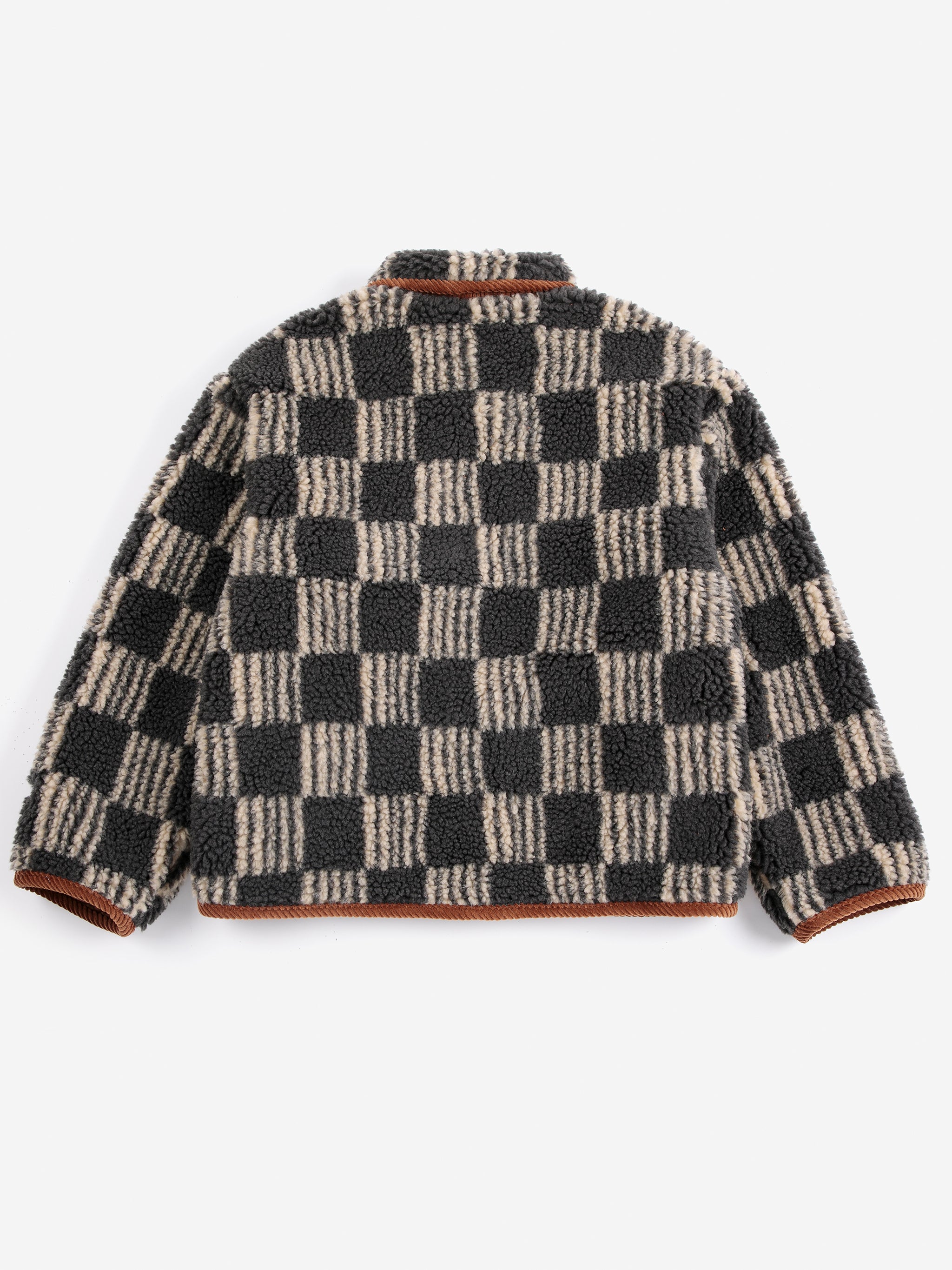 Almost Moiré all over sheepskin jacket