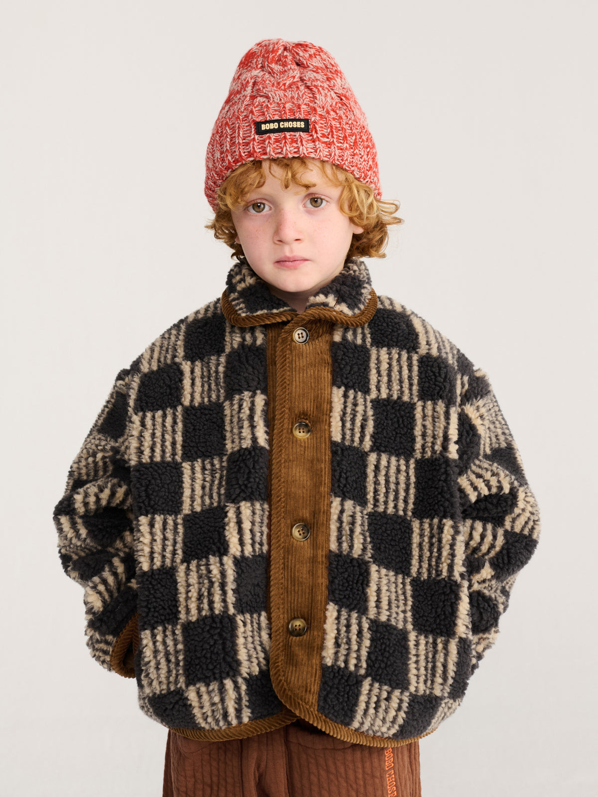 Almost Moiré all over sheepskin jacket