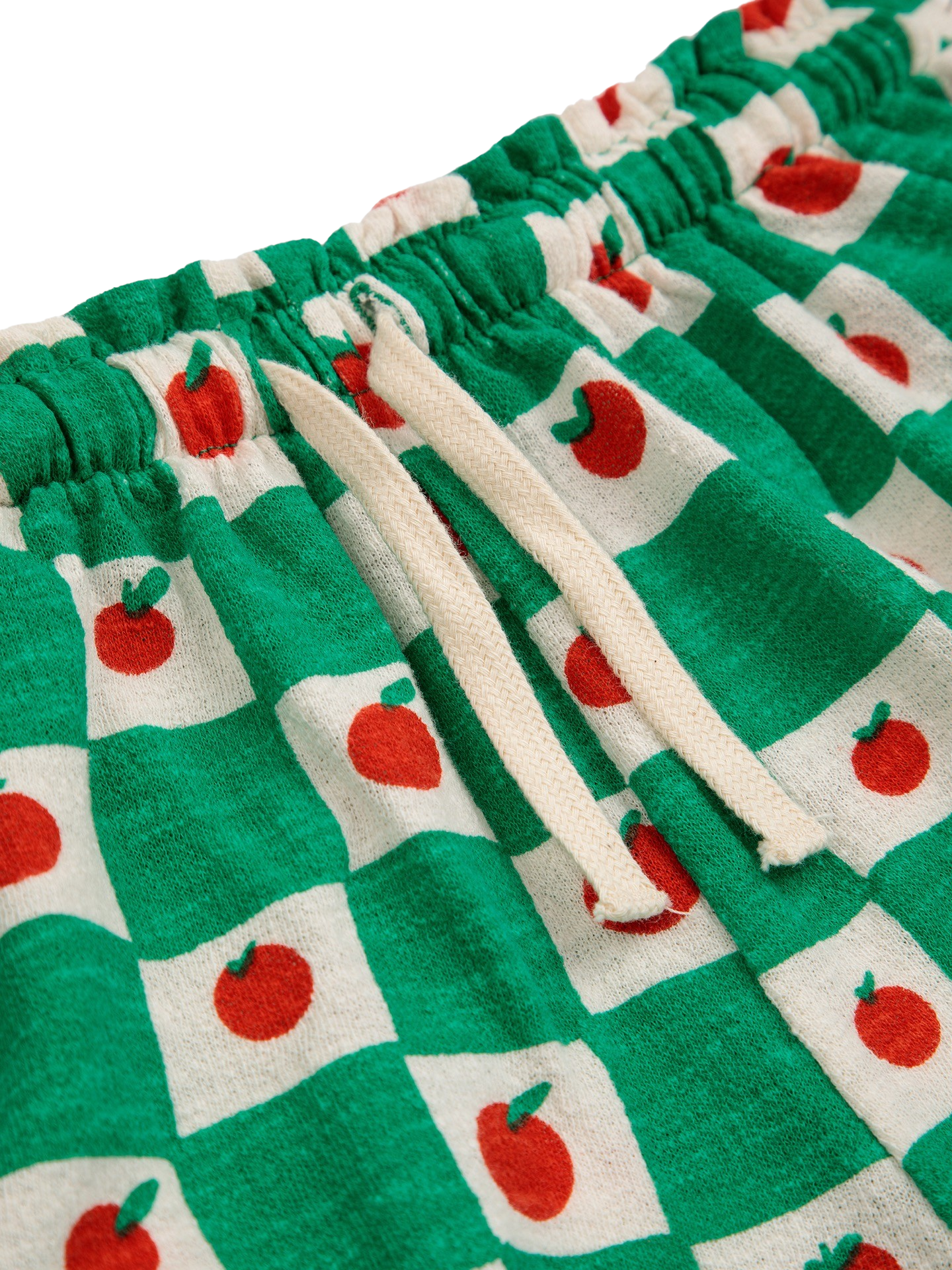 Tomato all over ruffle shorts