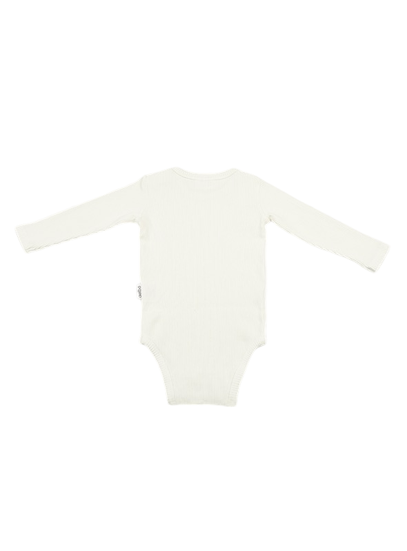 Longsleeve bodysuit Shadow White - BIG & BELG