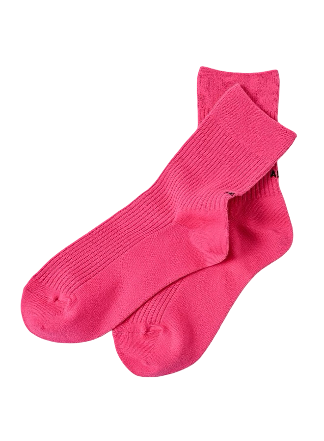 Knitted Socks Neon Pink - BIG & BELG