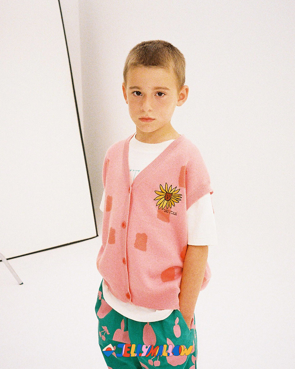 Flower Lion Knit Vest - BIG & BELG