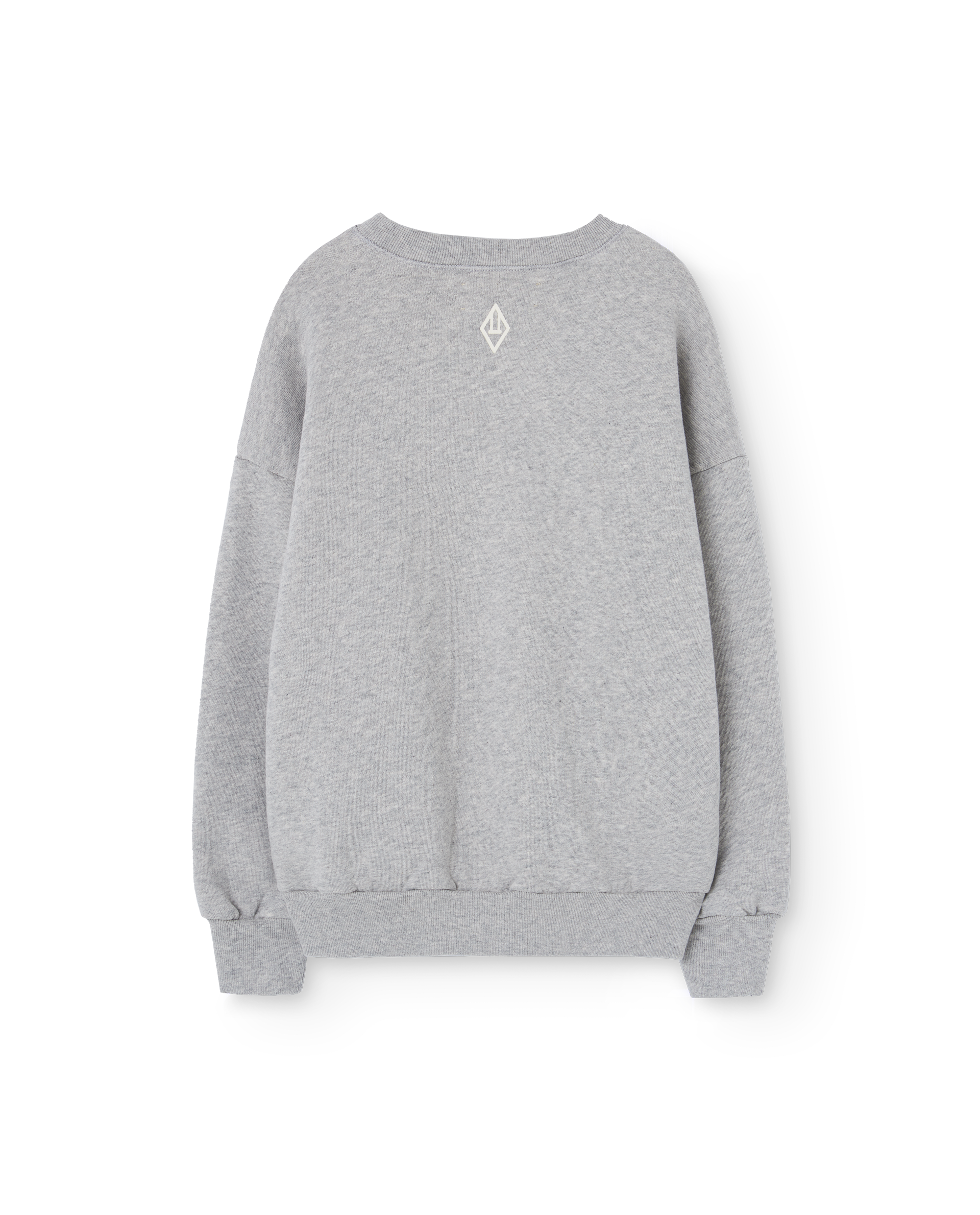 LEO KID SWEATSHIRT MEDIUM GREY HEATHER - BIG & BELG
