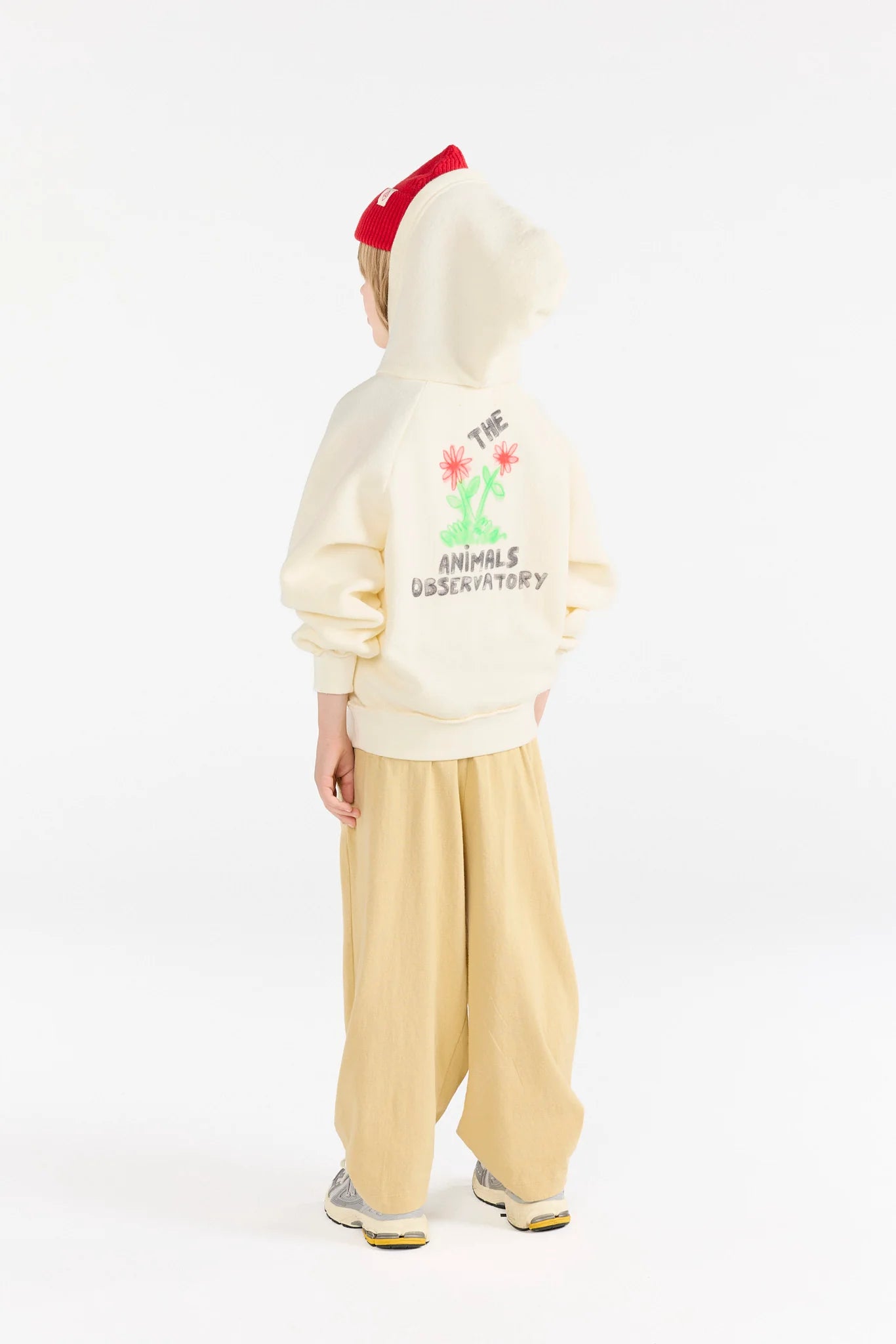 STAG KID SWEATPANTS SOFT BROWN - BIG & BELG