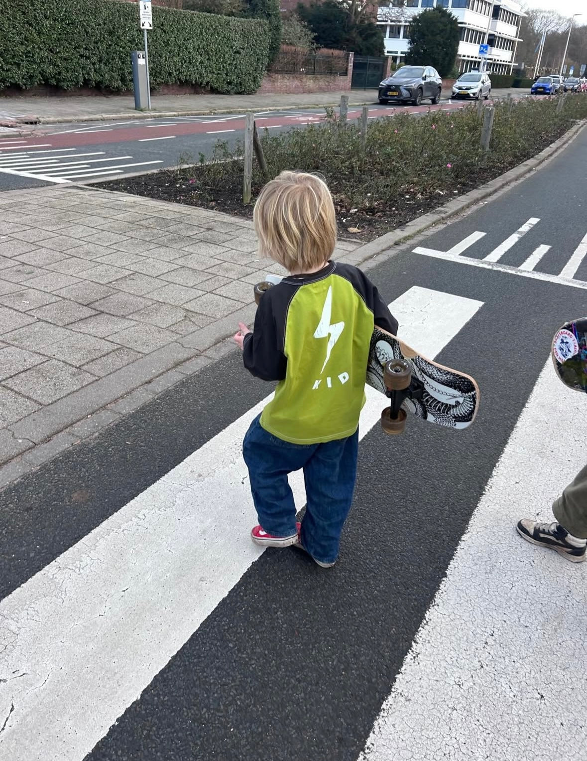 Longsleeve Electric Kid Lime - BIG & BELG