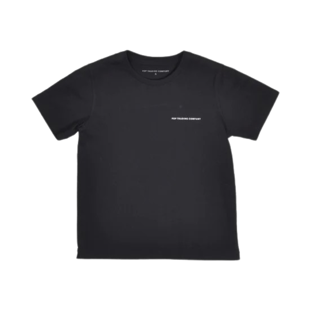 logo kids t-shirt black - BIG & BELG