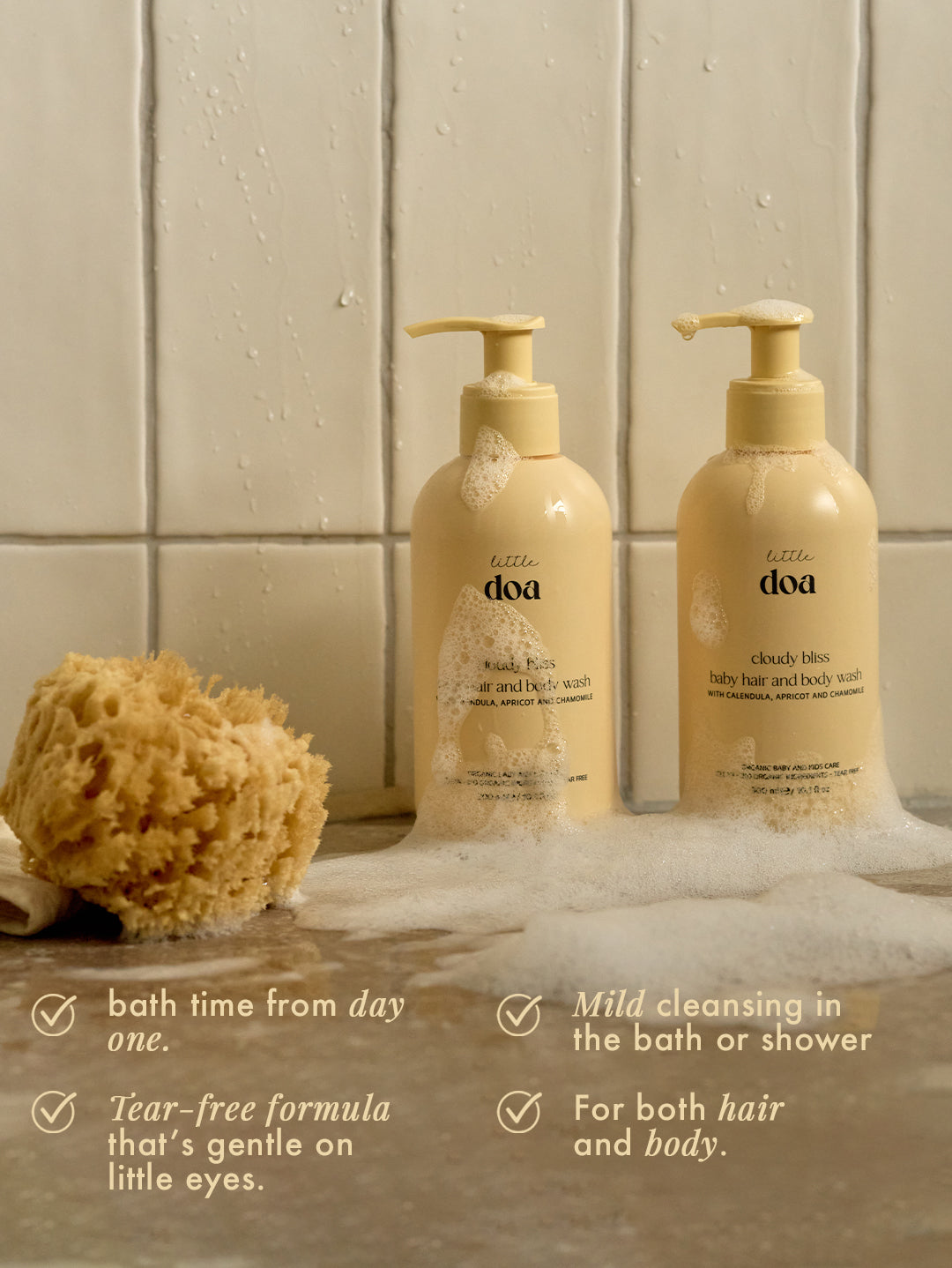 cloudy bliss - organic baby hair and body wash