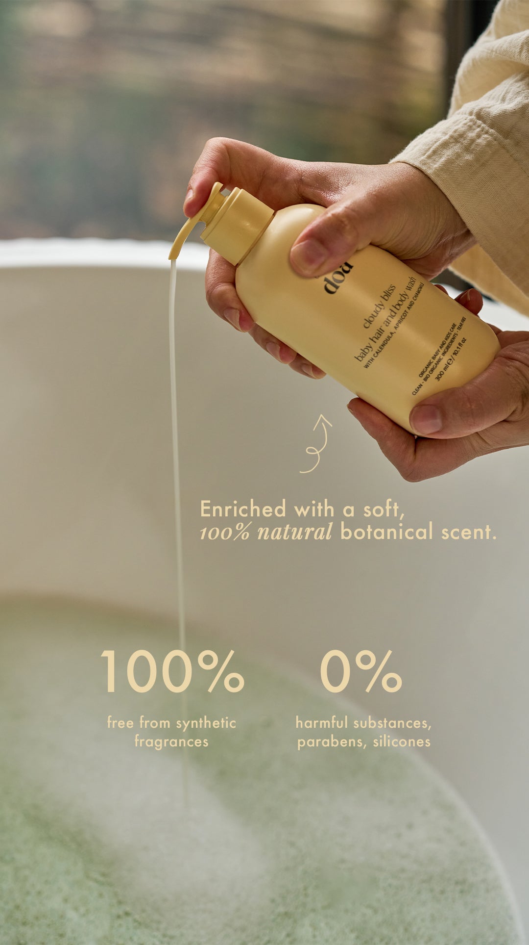 cloudy bliss - organic baby hair and body wash