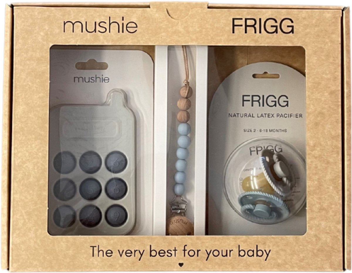 Mushie x Frigg Giftbox Blue