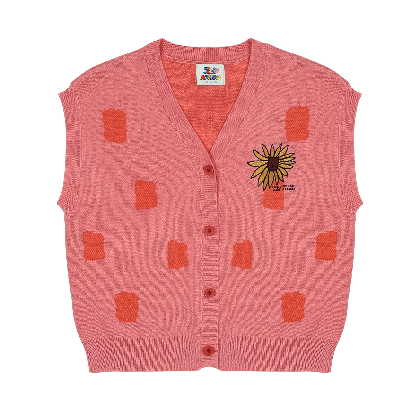 Flower Lion Knit Vest - BIG & BELG