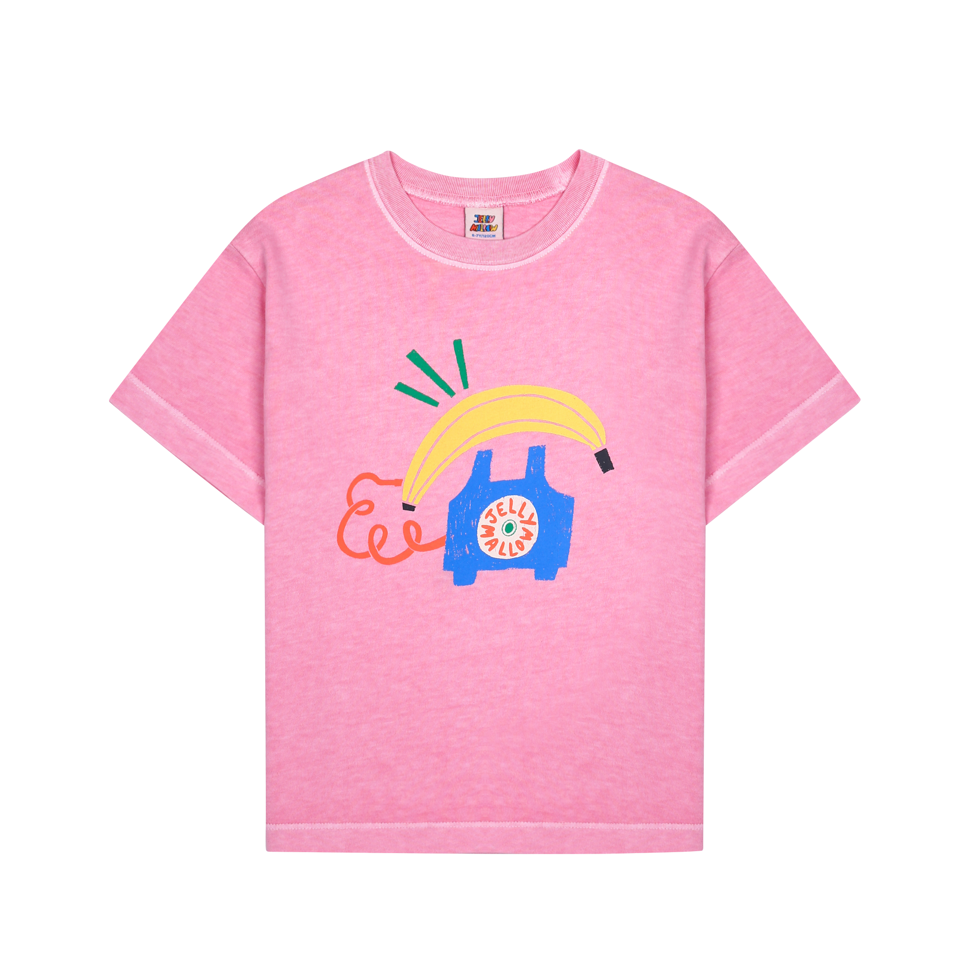 Banana Telephone Pigment T-shirt - BIG & BELG