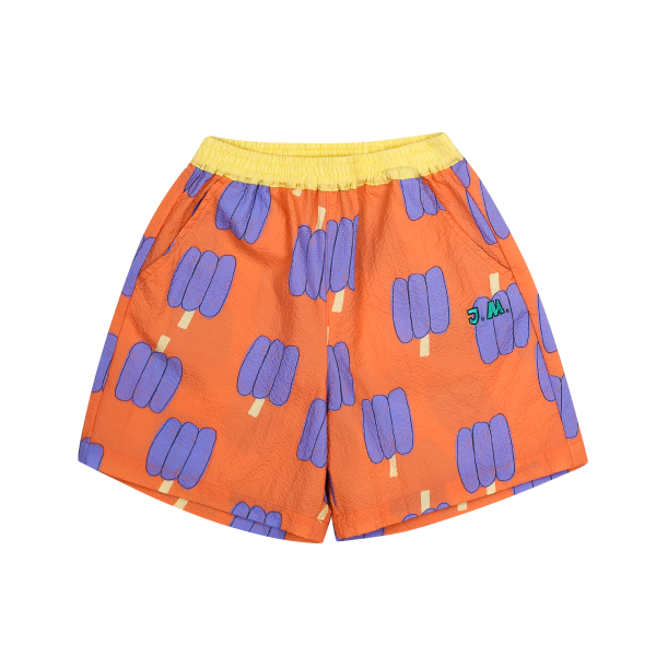 Bell Pepper Seersucker Shorts - BIG & BELG
