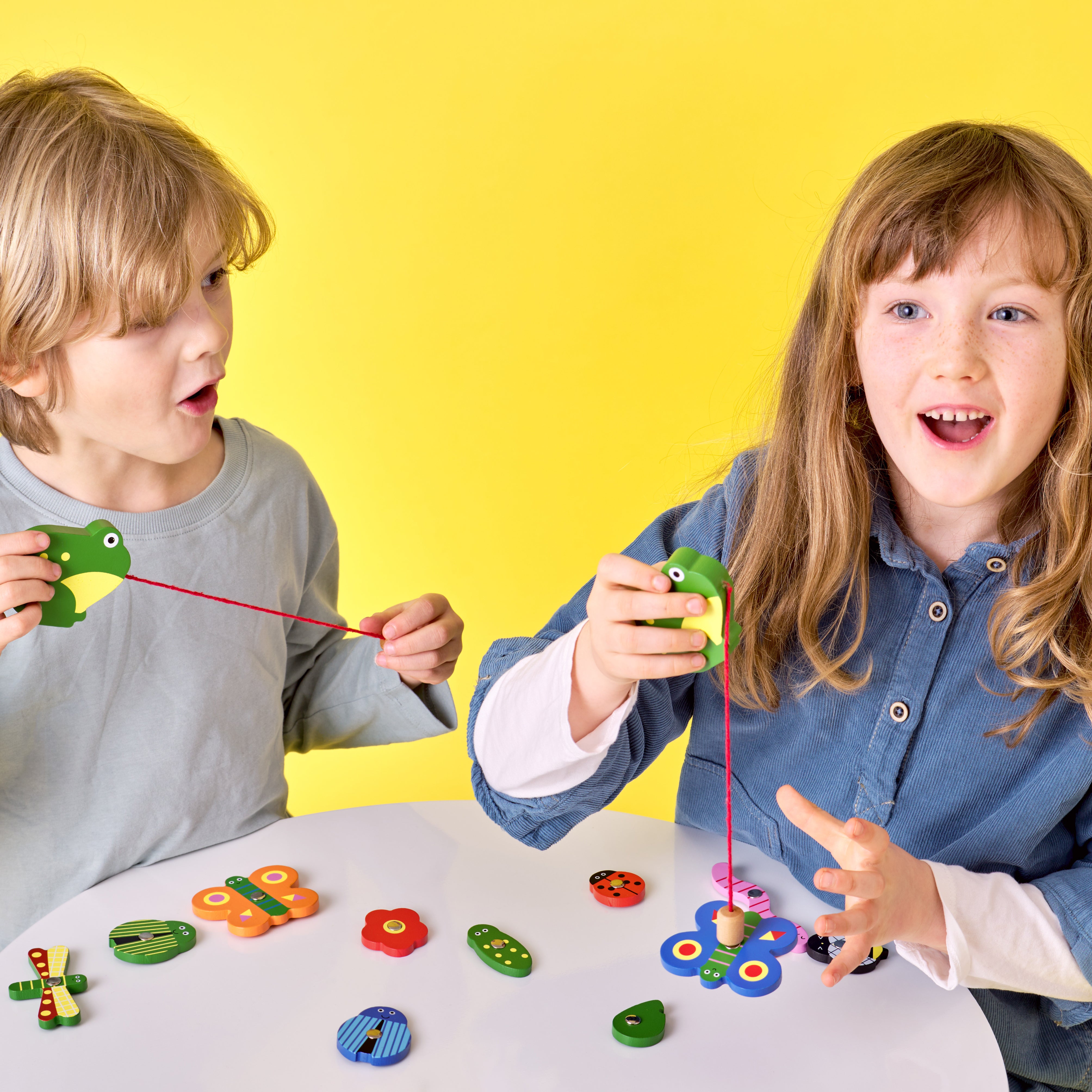 Catch a Bug Wooden Fishing Game