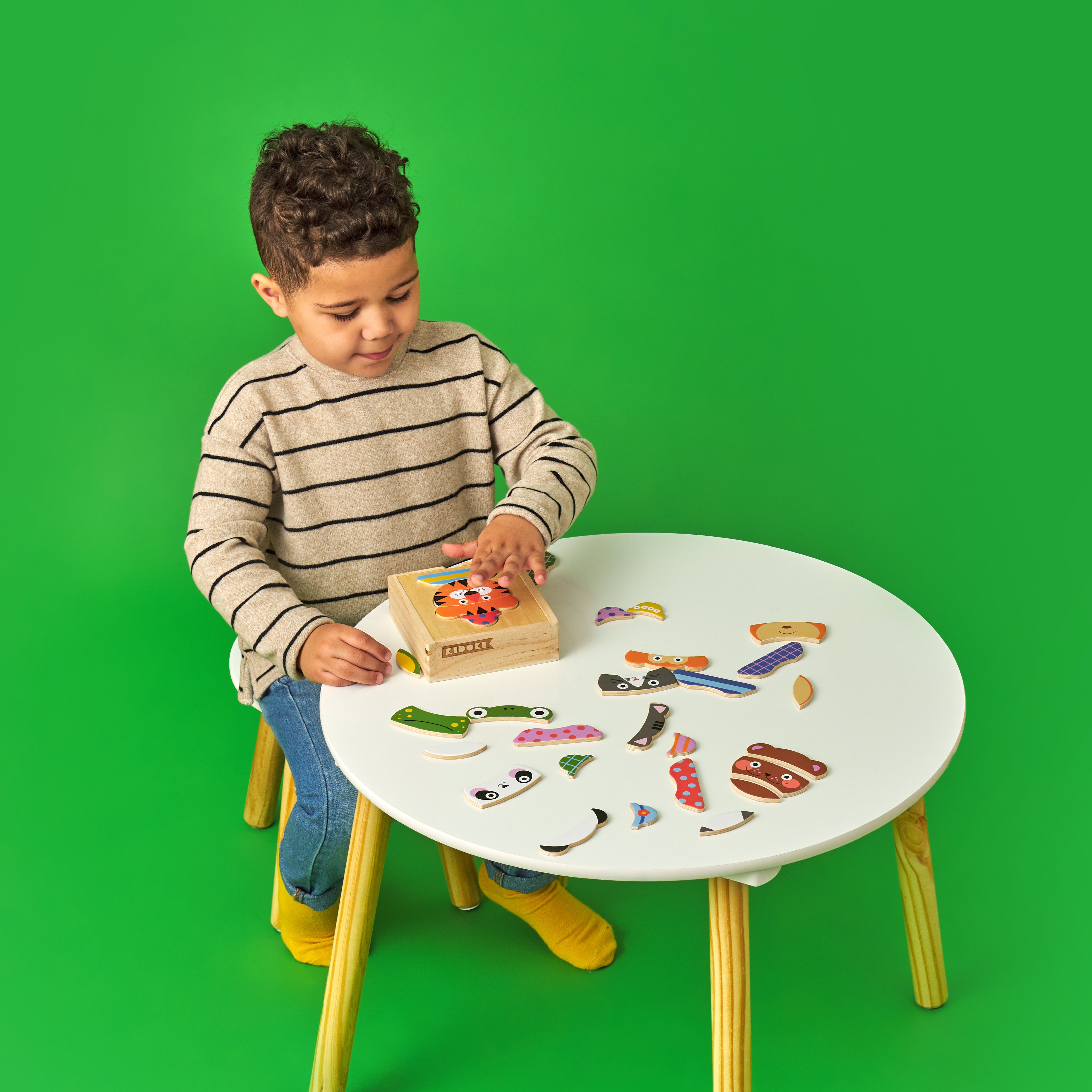 Animal Mix Up! Wooden Puzzle - BIG & BELG