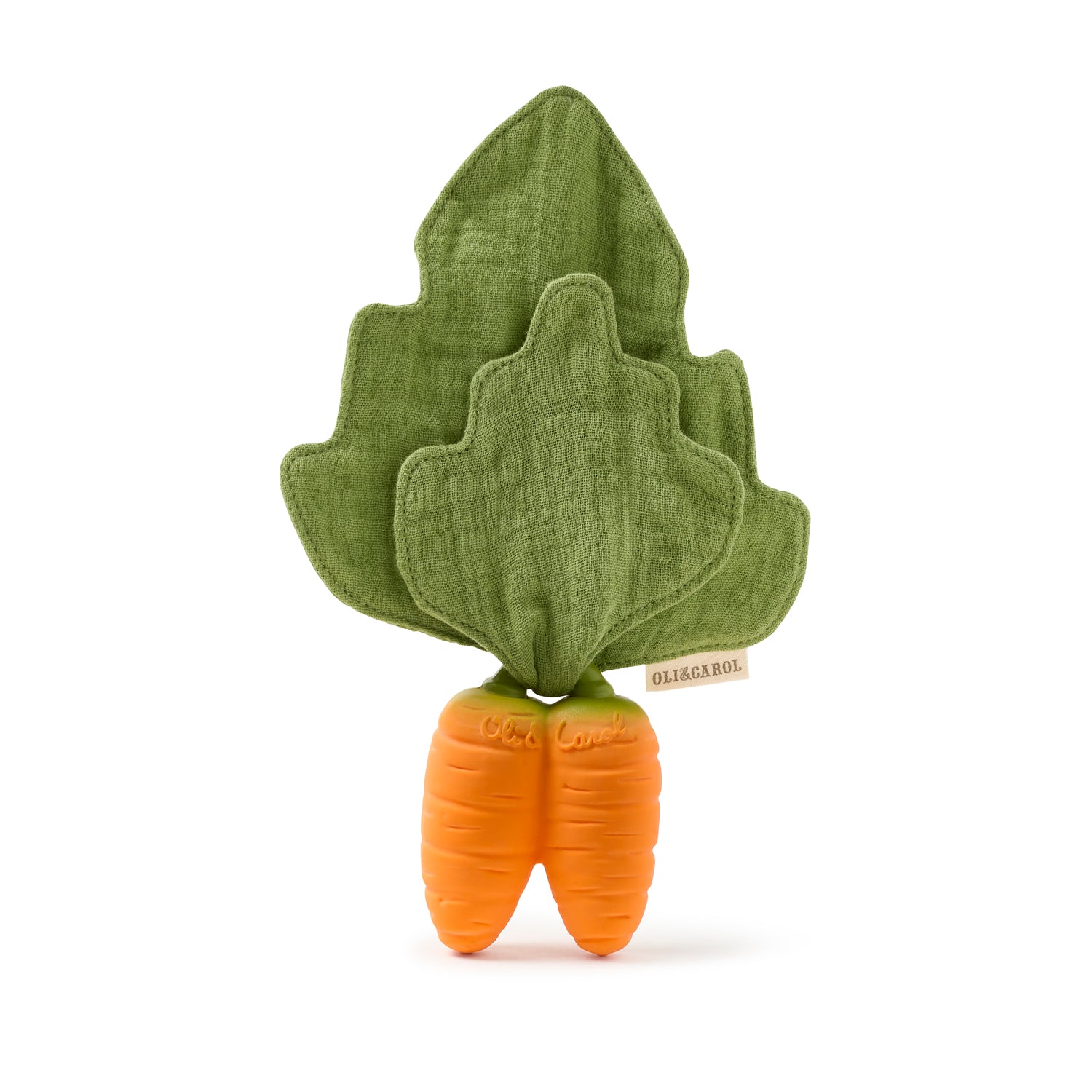 Cathy the Carrot Mini Doudou Teether - BIG & BELG