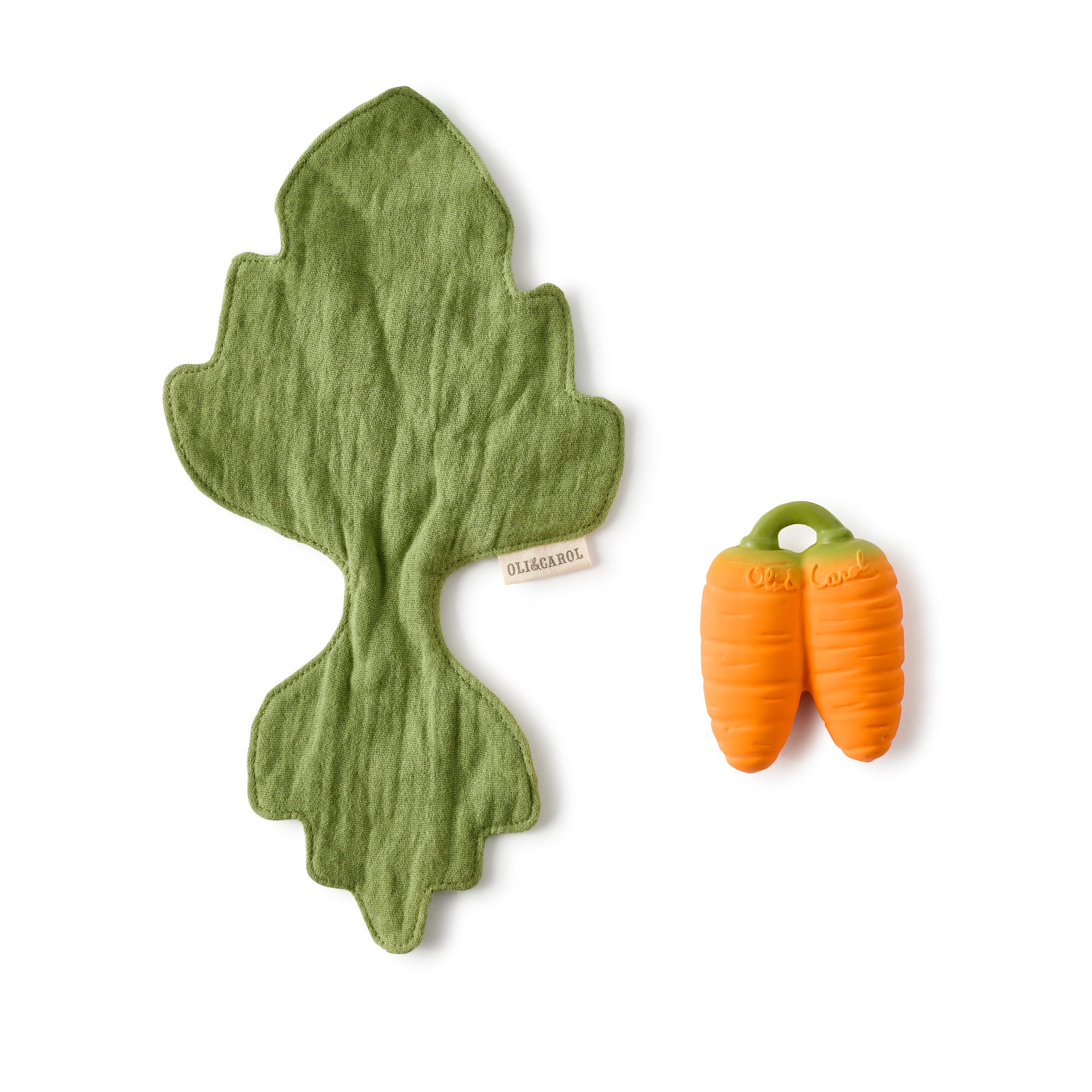 Cathy the Carrot Mini Doudou Teether - BIG & BELG