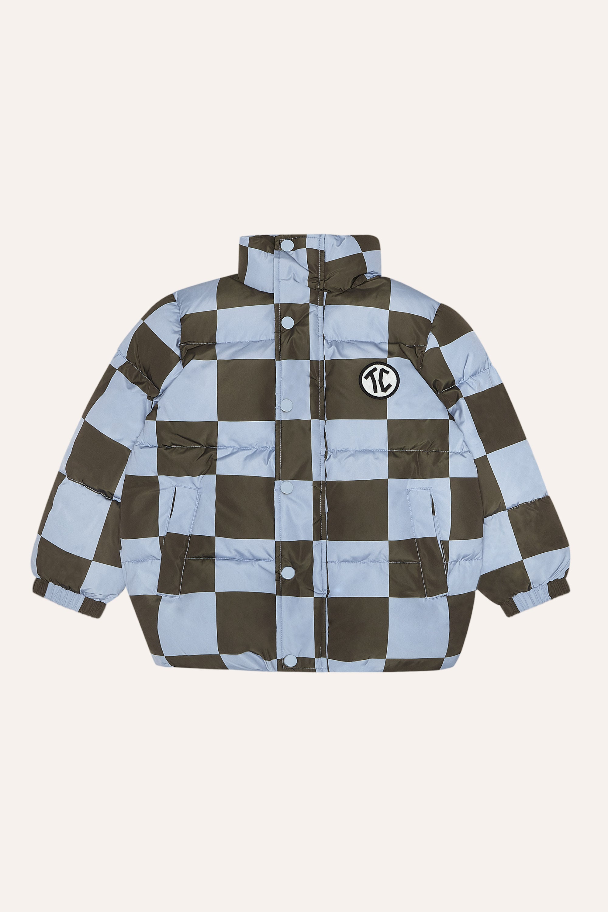 Checked Puffer Jacket