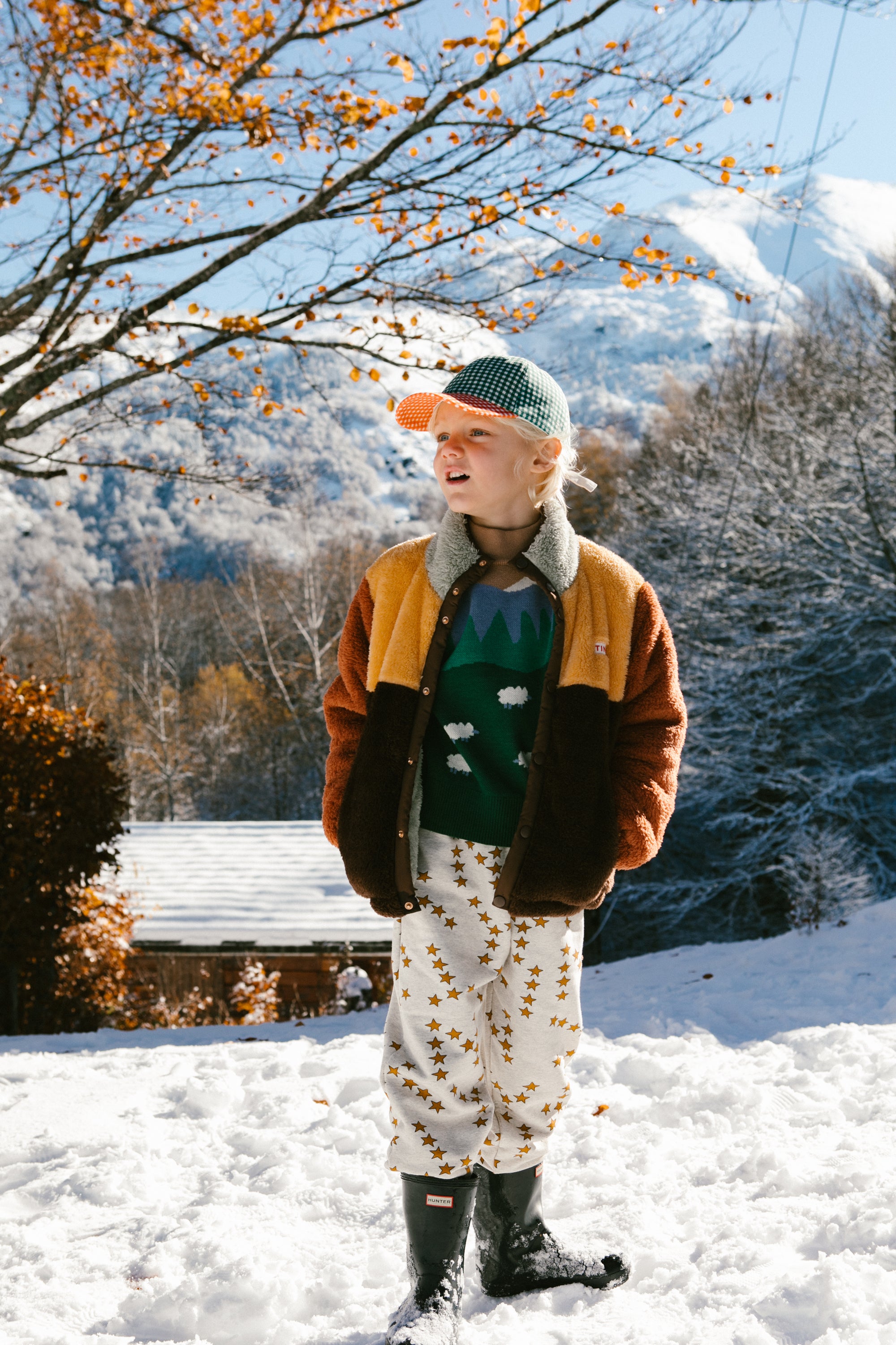 COLOR BLOCK POLAR SHERPA JACKET