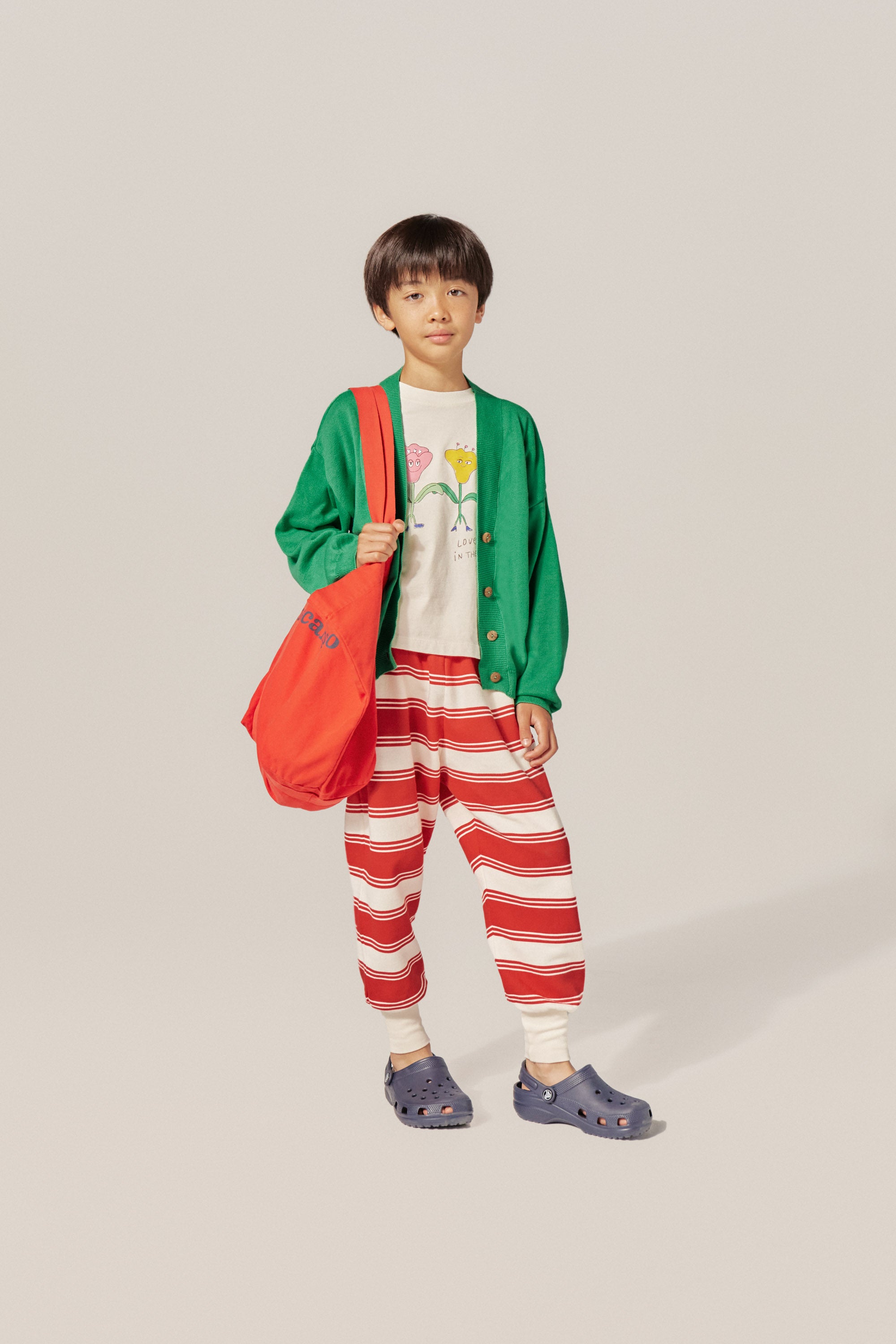 RED STRIPES KIDS JOGGING TROUSERS